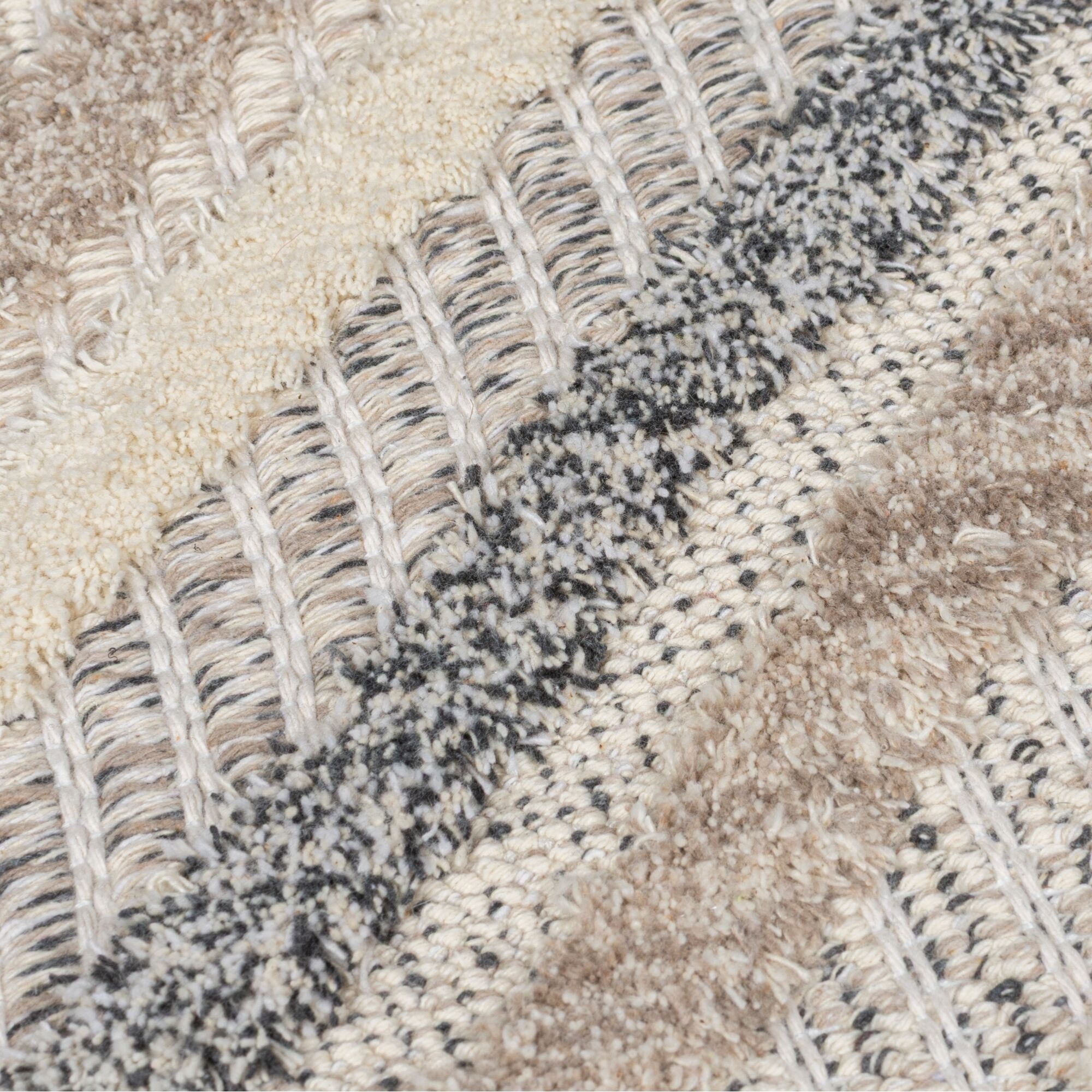 FLAIR RUGS Teppich »Beckett«, rechteckig, 4 mm Höhe, Waschbarer Geometrischer Teppich