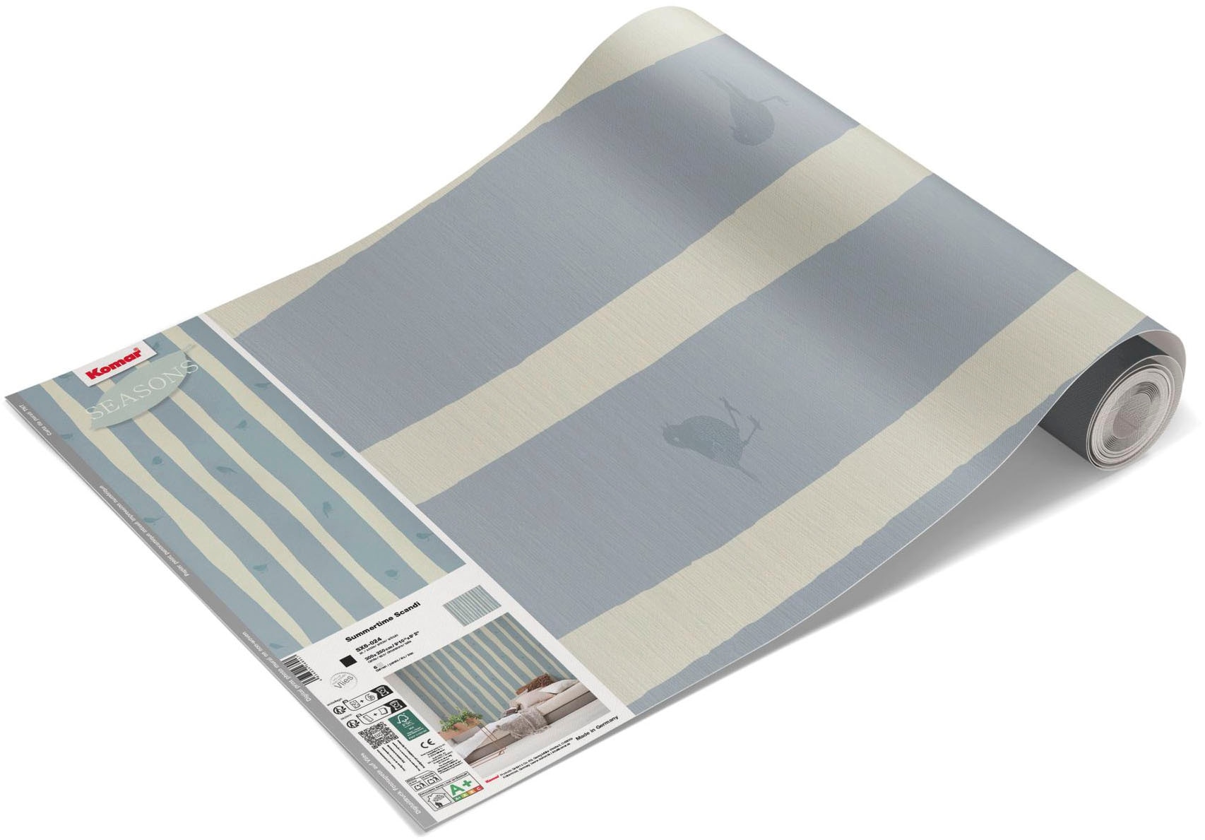 Komar Fototapete »Vlies Fototapete - Summertime Scandi - Größe 300 x 250 cm« Motiv | bedruckt glatt