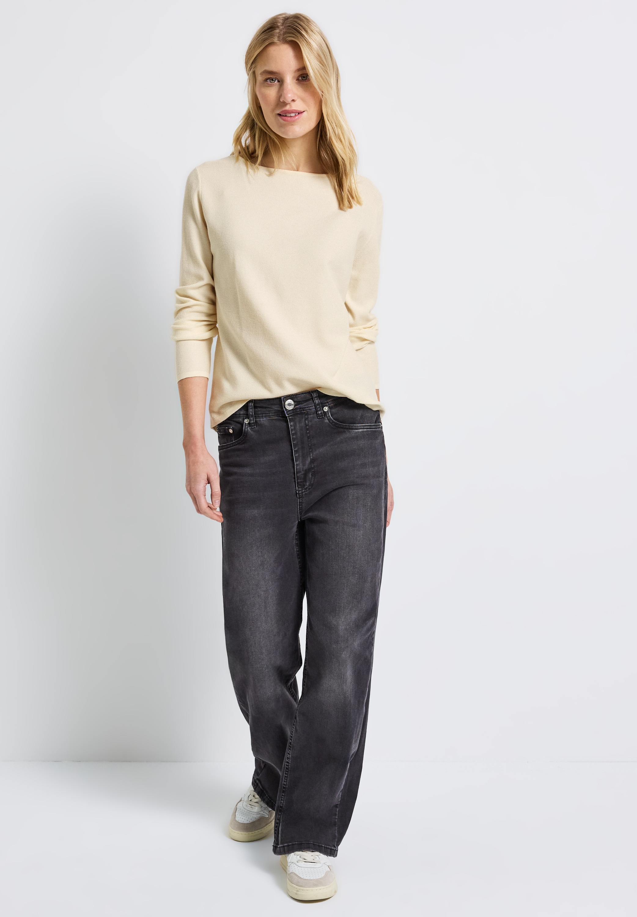 STREET ONE Strickpullover, mit U-Boot-Ausschnitt