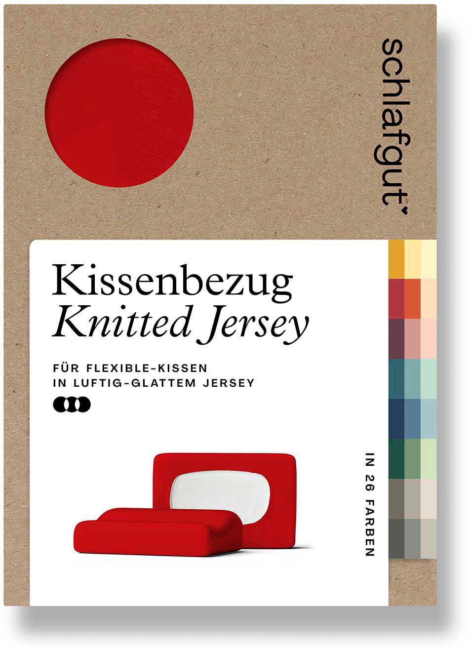 Schlafgut Kissenbezug "Pure flexibler Kissenbezug für Nackenstützkissen" Bio-Baumwolle mit Elasthan, mit Gummizug, bügelfrei