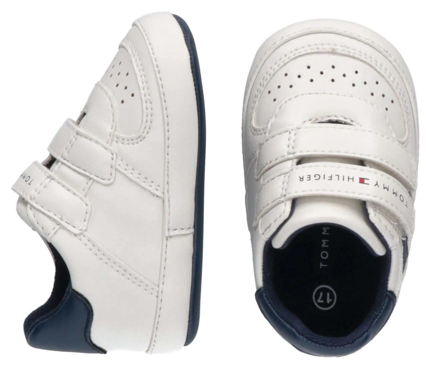 Tommy Hilfiger Sneaker »FLAG LOW CUT VELCRO SHOE OFF«, mit Logoschriftzug, Freizeitschuh, Halbschuh, Schnürschuh