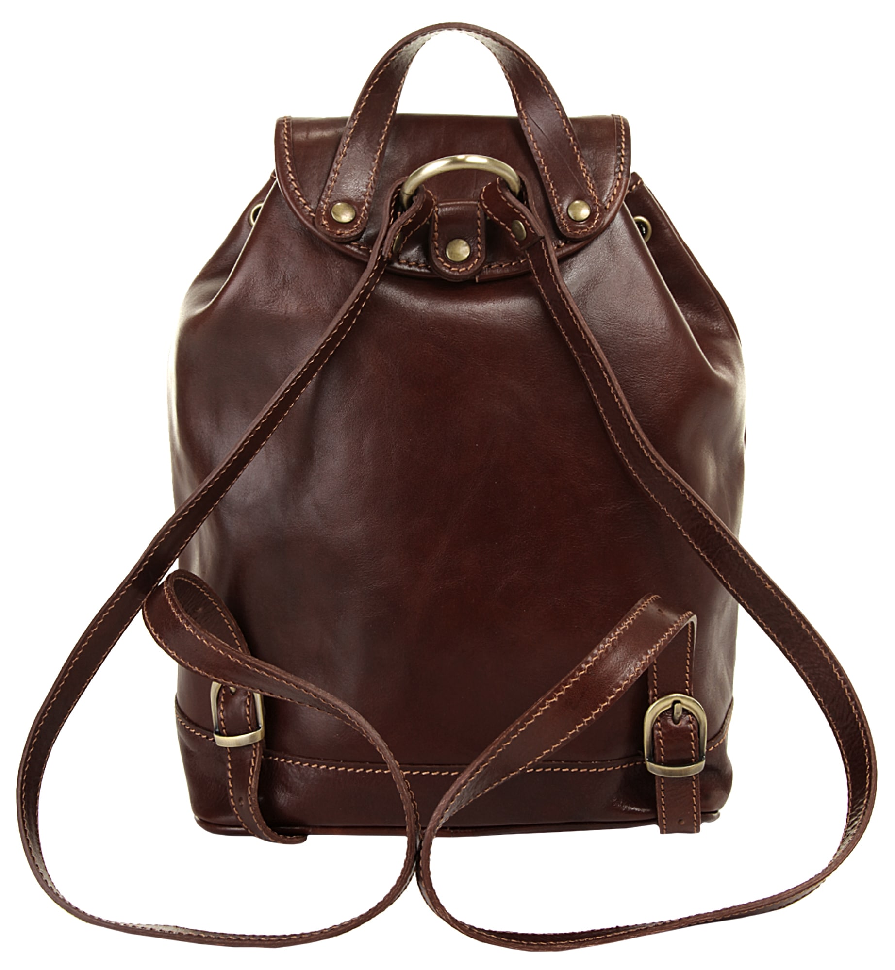 Piké Cityrucksack, echt Leder, Made in Italy