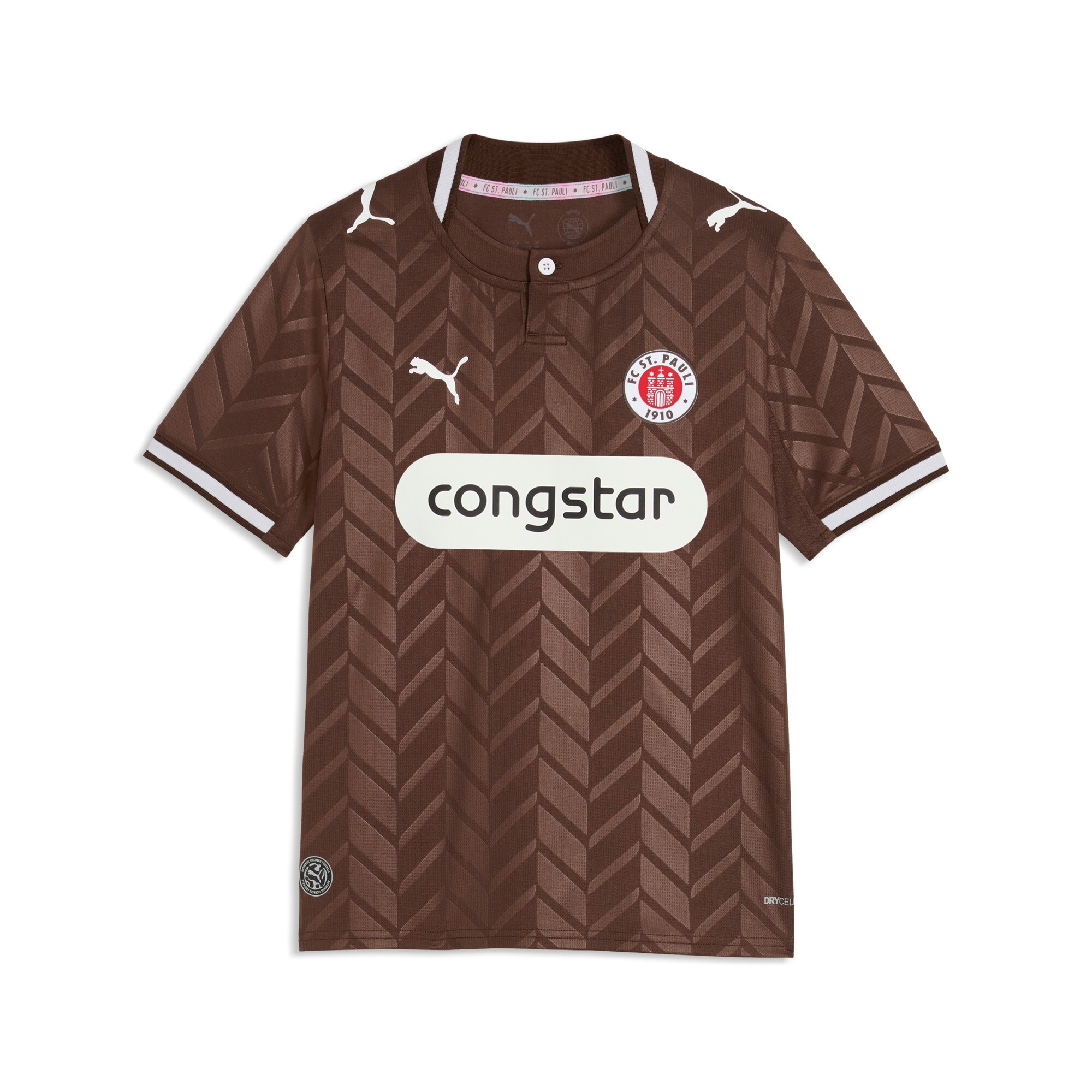 PUMA Fußballtrikot "FCSP HOME JERSEY REPLICA JR" für Jugendliche, mit Rundhalsausschnitt, atmungsaktiv