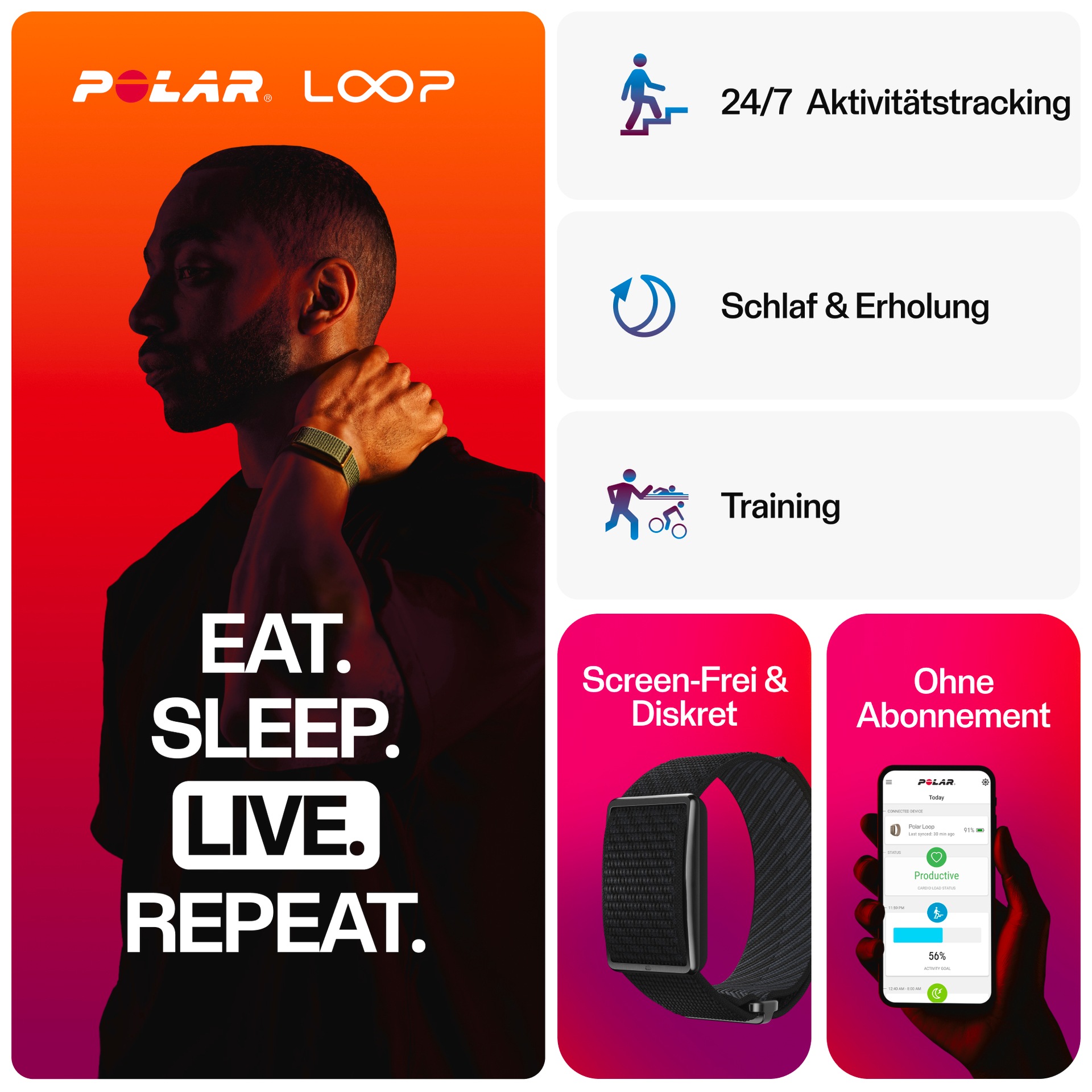 Polar Herzfrequenzsensor »LOOP GEN2 S-L« Sensor ohne Display