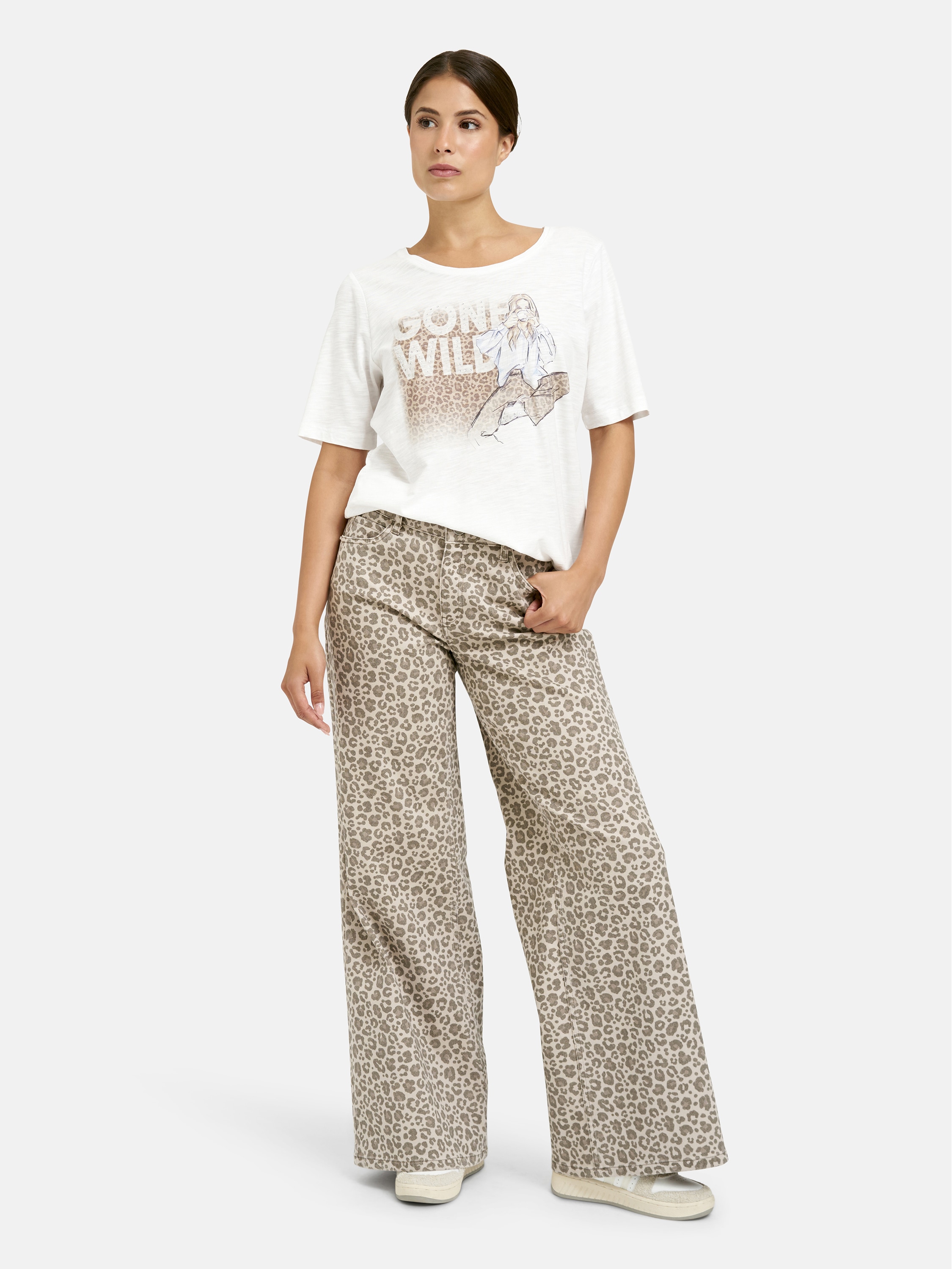 Milano Italy Rundhalsshirt mit Baumwolle