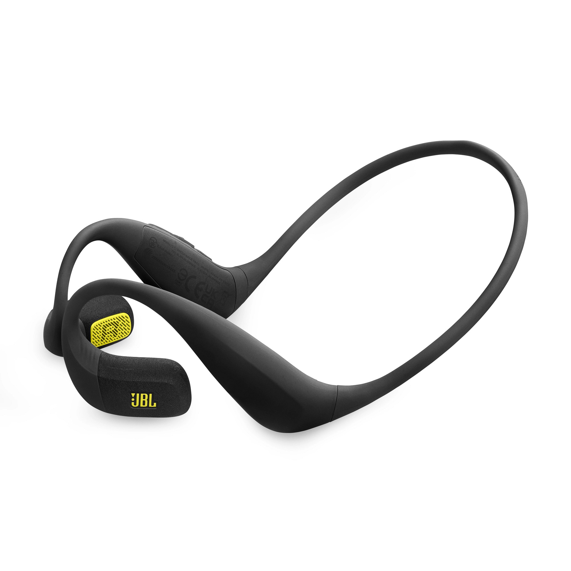 JBL Open-Ear-Kopfhörer »Endurance Pace Black/Lime« A2DP Bluetooth Freisprechfunktion | Multi-Point-Verbindung