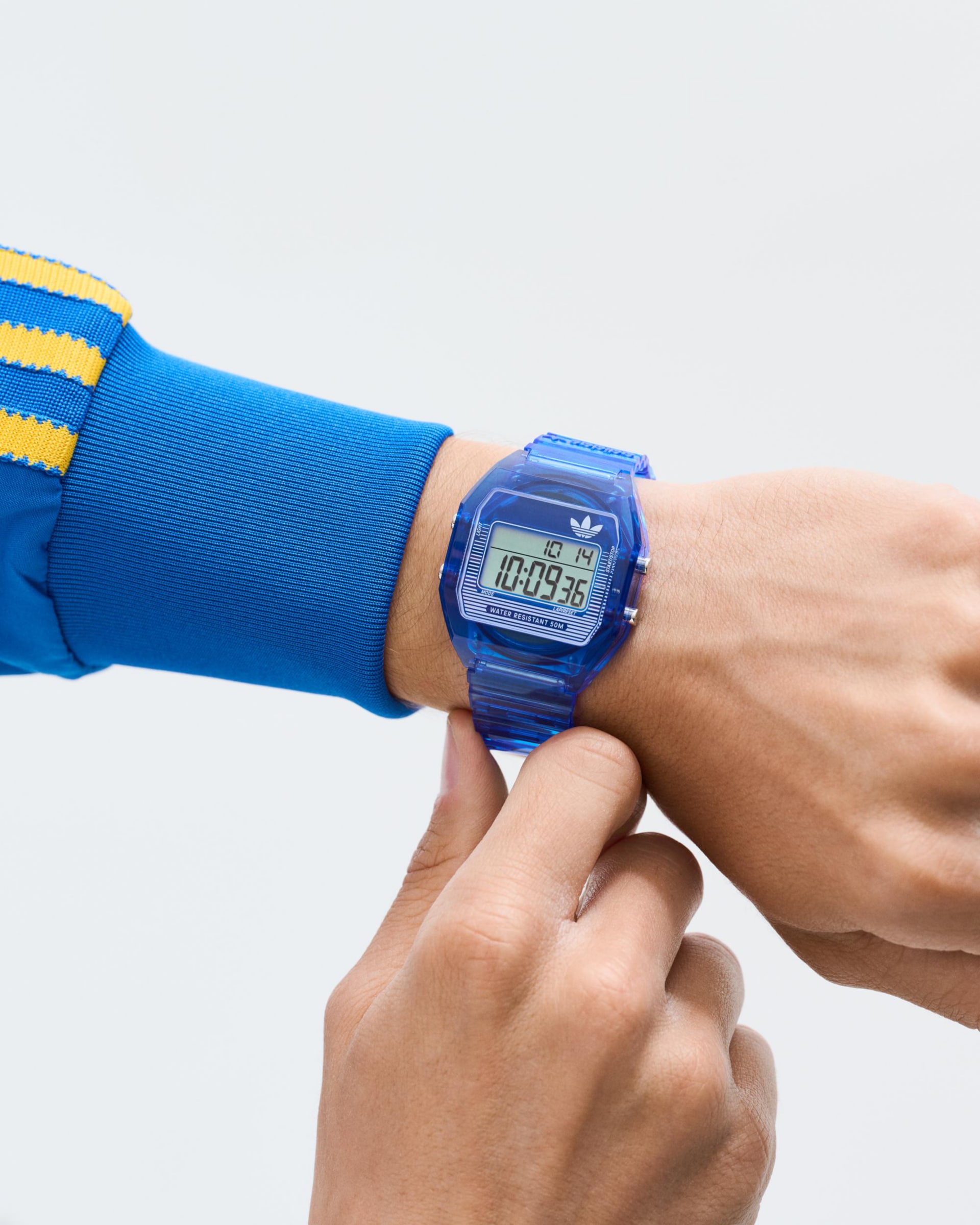 adidas Originals Digitaluhr »DIGITAL TWO CRYSTAL«, Quarzuhr, Armbanduhr, Herrenuhr, Damenuhr, Resinarmband