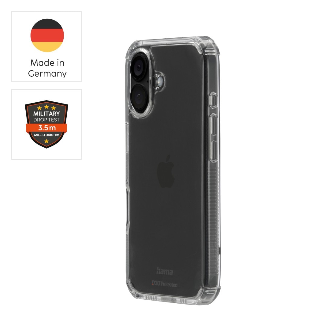 Hama Smartphone-Hülle »Handyhülle „Extreme Protect“ f. iPhone 16 Plus (stoßfest, sturzsicher)«, iPhone 16 Plus, 17 cm (6,7 Zoll)