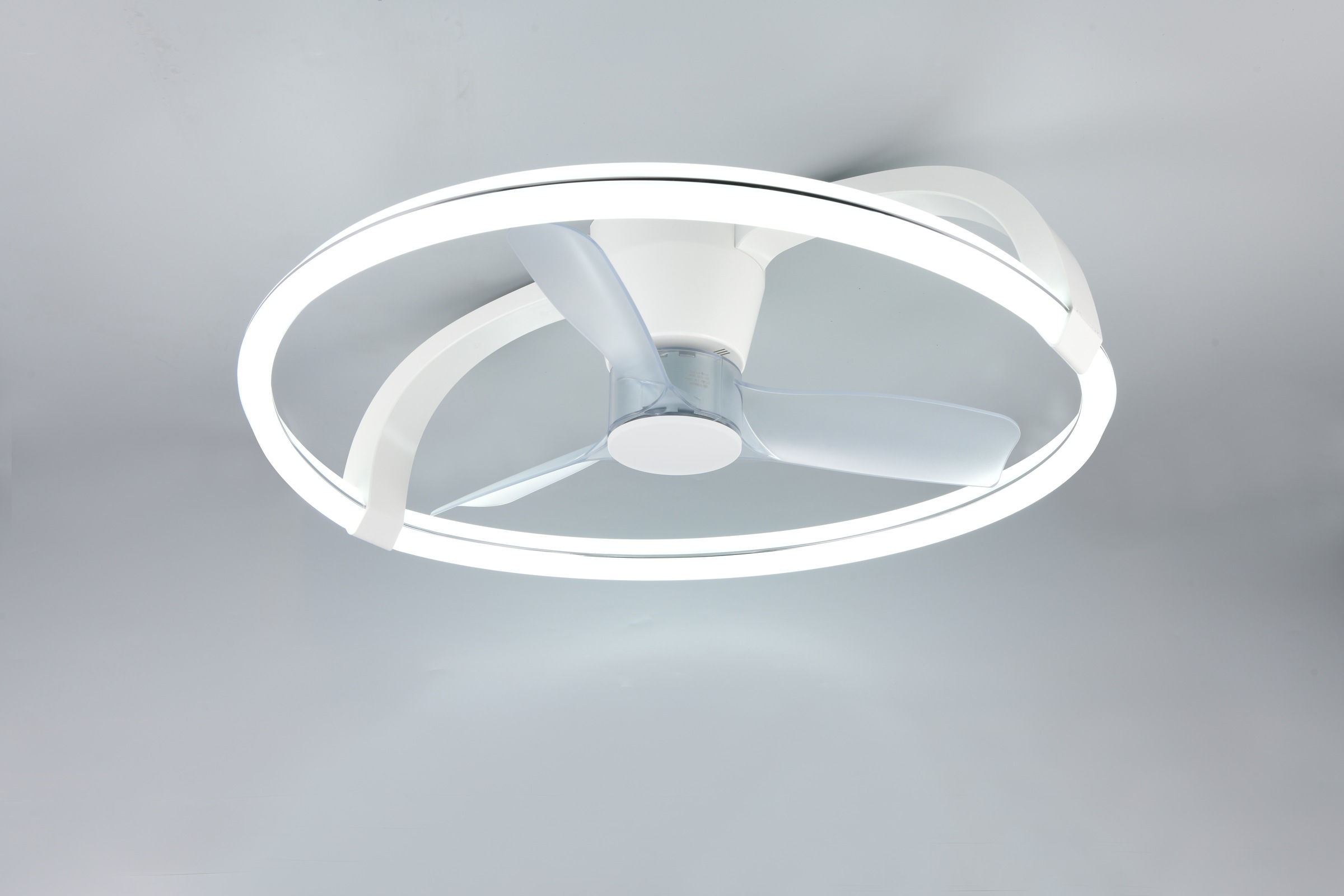 REALITY Leuchten LED Deckenleuchte »STOCKHOLM mit Ventilator, Deckenventilator mit Licht inklFernbedienung«, 1 flammig, Leuchtmittel LED-Board | LED fest integriert, 6 Geschwindigkeiten Timer Vor- & Rücklauf LED dimmbar CCT Nachtlicht