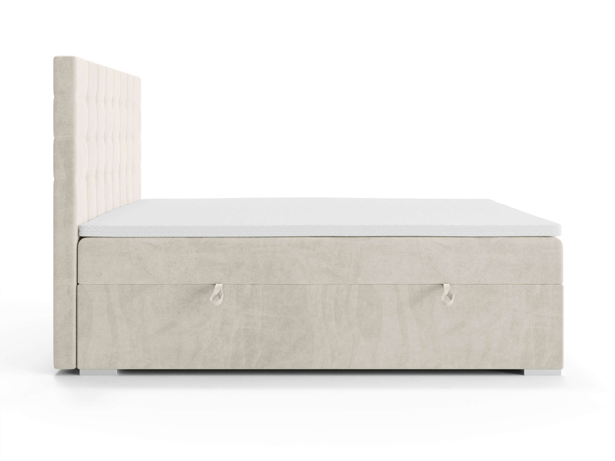 INOSIGN Polsterbett »Semla mit Matratze und Topper, in 3 Breiten (140, 160 und 180 cm)«, Boxspringbett mit Kopfteil, Bettkasten, Matratze (BFK/TFK) und Topper
