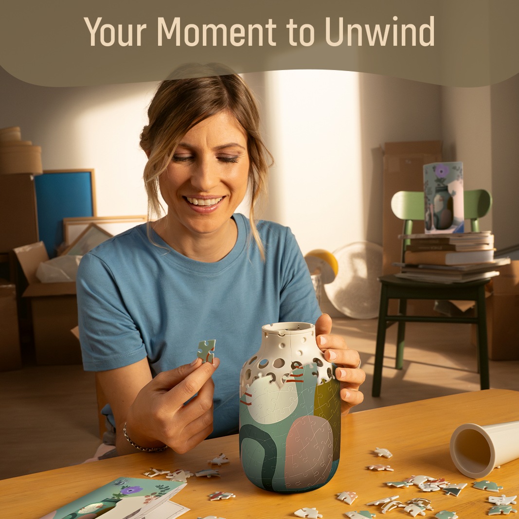 Ravensburger 3D-Puzzle »Vase Organic Sage« Made in Europe