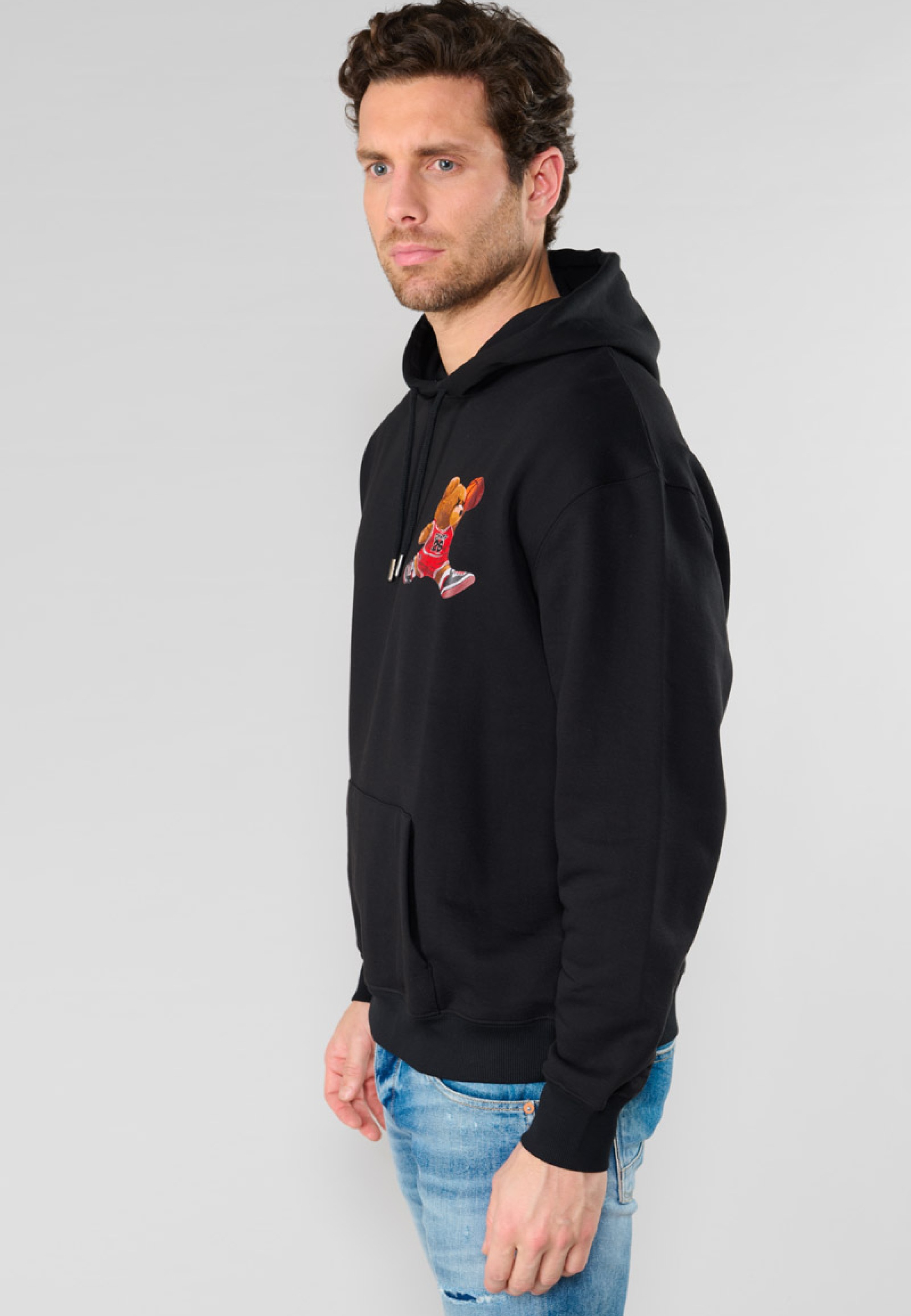 Le Temps Des Cerises Kapuzensweatshirt »LORO«, mit lässigen Bären-Prints