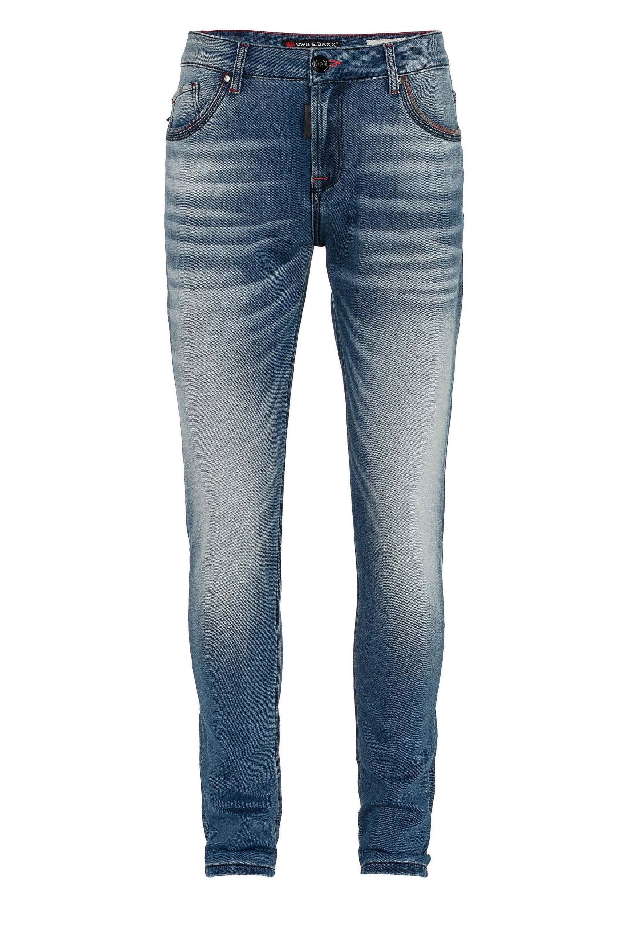 Cipo & Baxx Slim-fit-Jeans »Jeans«, mit markanter Waschung, CD-469