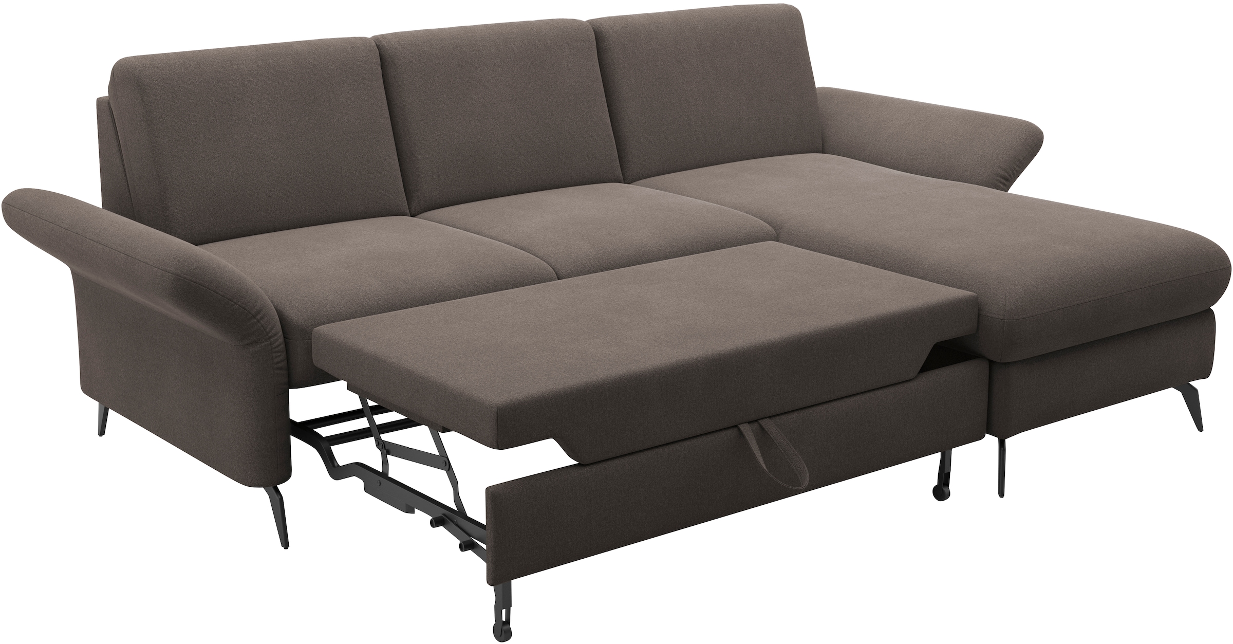 Home affaire Ecksofa »Rochelle«, optional: Armteilverstellung, klappbar, Bettkasen
