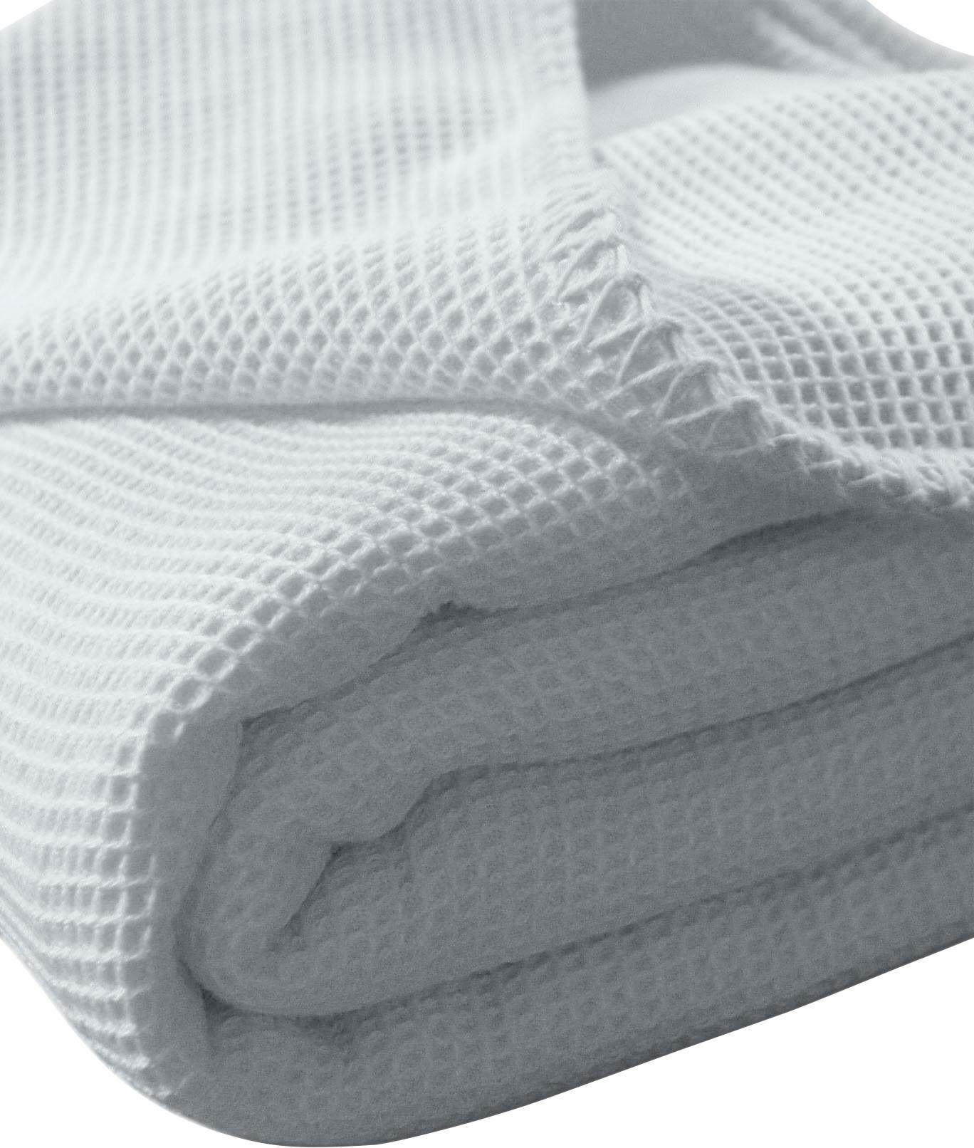 geeignet, zertifiziert Doppelbetten, wärmend, by | Überwurf auf auch fürs Baumwolle, Rechnung Sofa als aus Tagesdecke Tagesdecke in Tagesdecke OEKO-TEX® Einzelbetten »La Waffelpiqué 100% BAUR für STANDARD 100 pflegeleicht, Kneer Diva«, oder