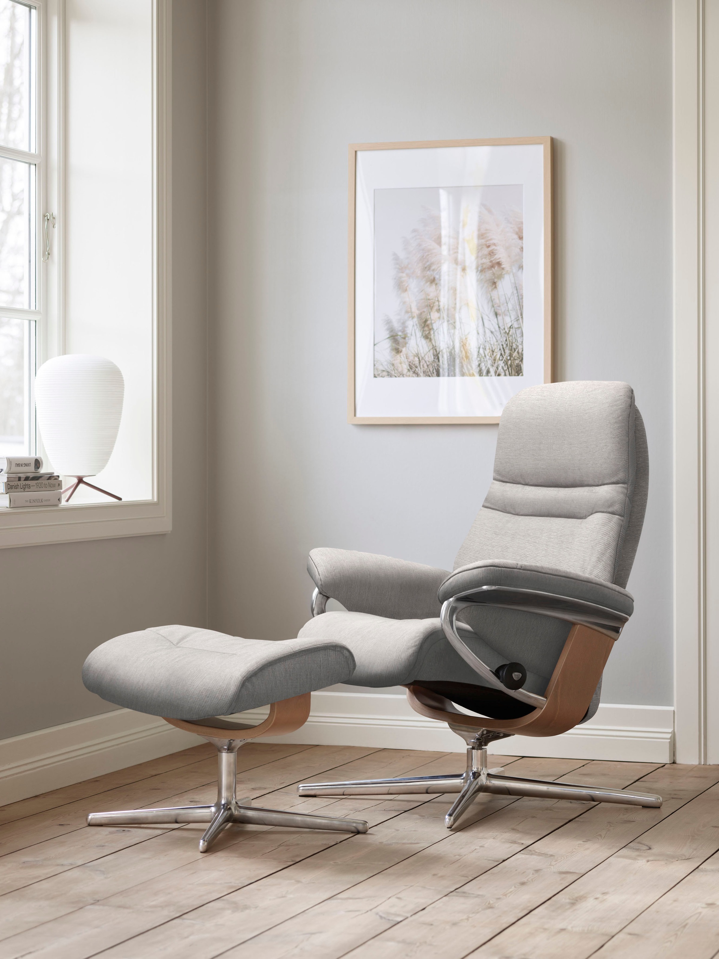 Stressless Relaxsessel "Sunrise", mit Cross Base, Größe S, M & L, Holzakzen günstig online kaufen