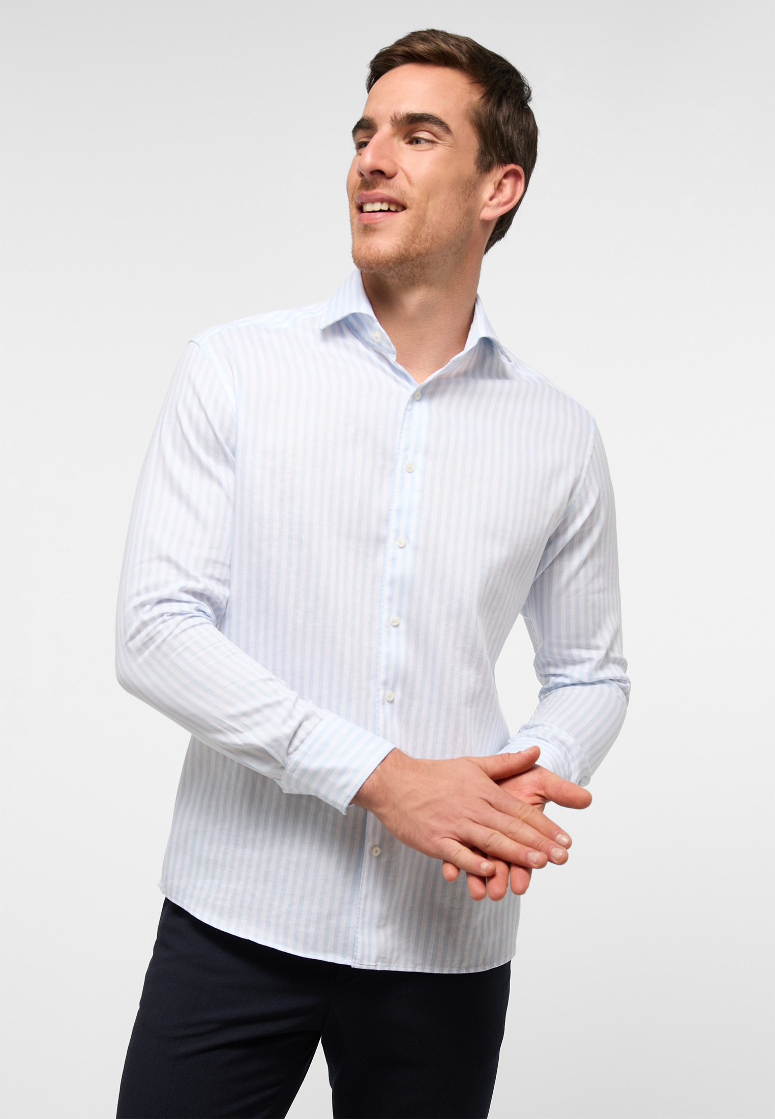 Eterna Langarmhemd "MODERN FIT", EASY IRON (bügelleicht) günstig online kaufen