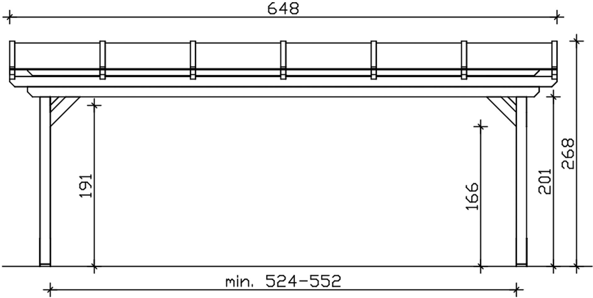 Skanholz Terrassendach »Sanremo«