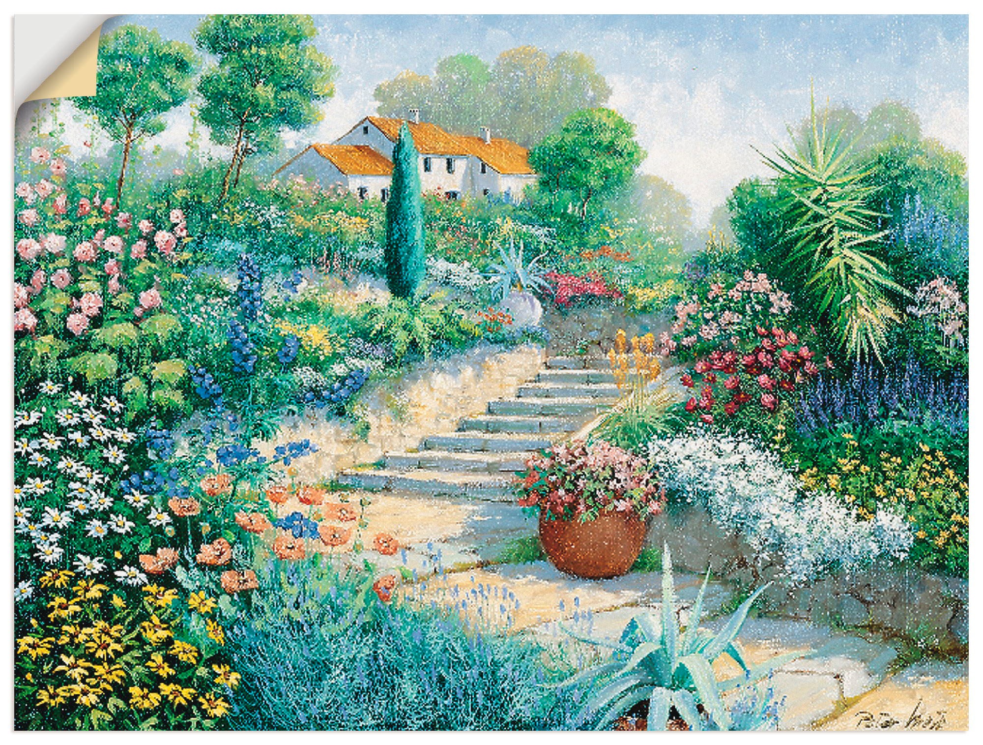 BAUR Wandaufkleber oder versch. Garten, (1 Artland Wandbild | St.), Leinwandbild, in Blumen«, Größen »Überall bestellen als Poster