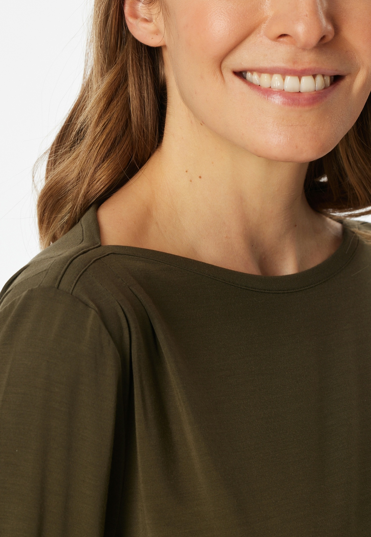 Schiesser Schlafanzug »Selected Premium« 2 mit U-Boot-Ausschnitt, langen Ärmeln