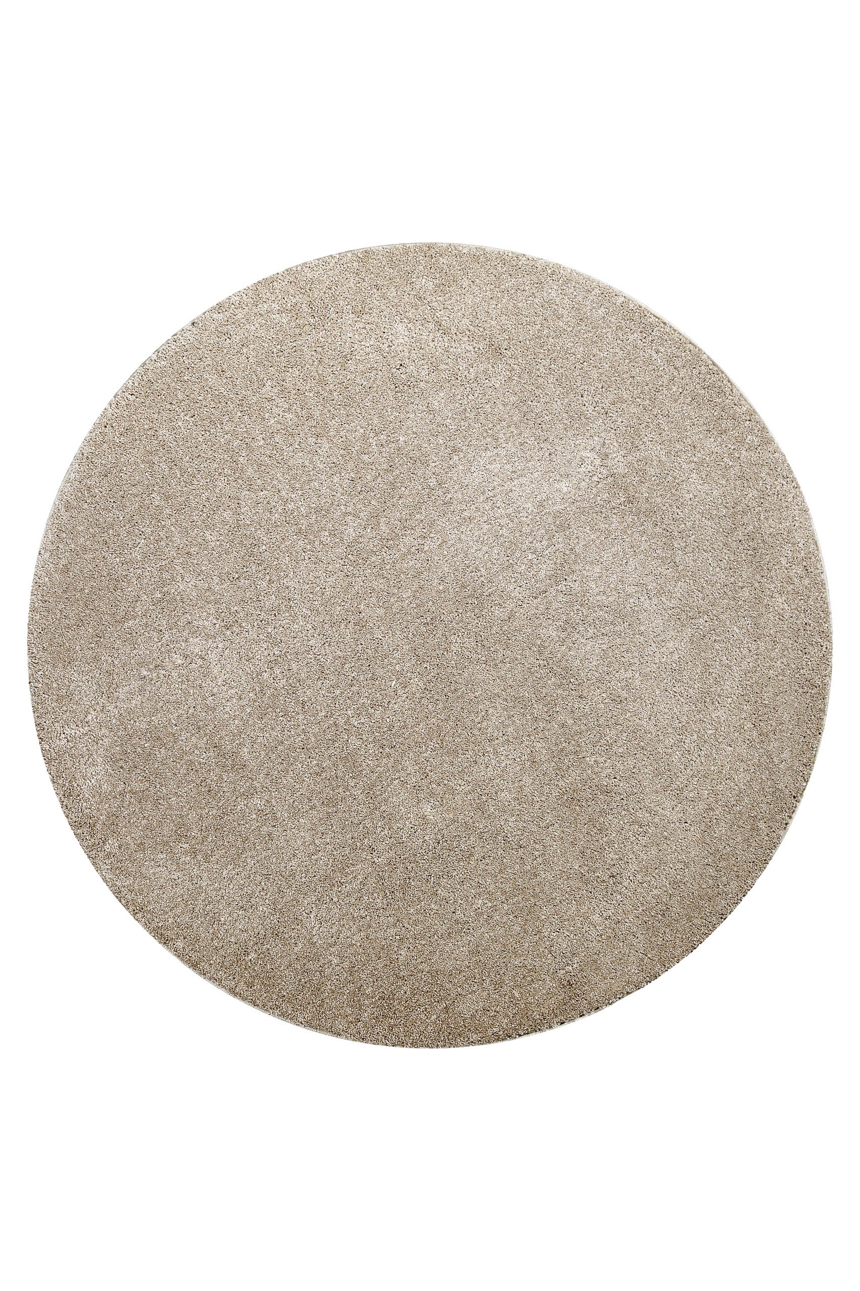 Wecon home Hochflor-Teppich »Manta«, rund, 25 mm Höhe, Langflor, maschinell gewebt, robust, Wohn- & Schlafzimmer, einfarbig
