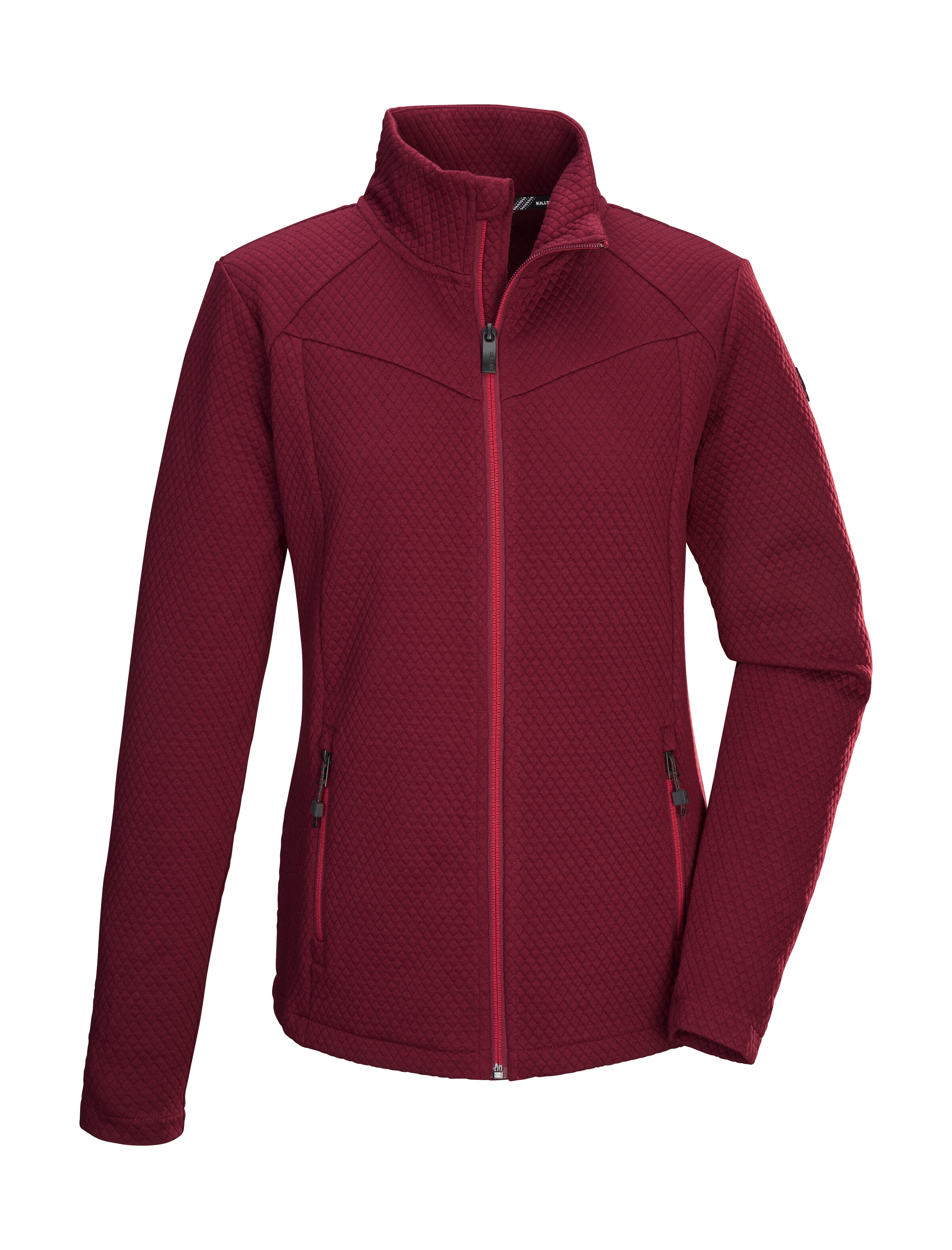 Killtec Strickjacke "KOW 2 WMN FLX JCKT" Damen Powerstretchjacke mit 2-Wege-Stretch und Kinnschutz.