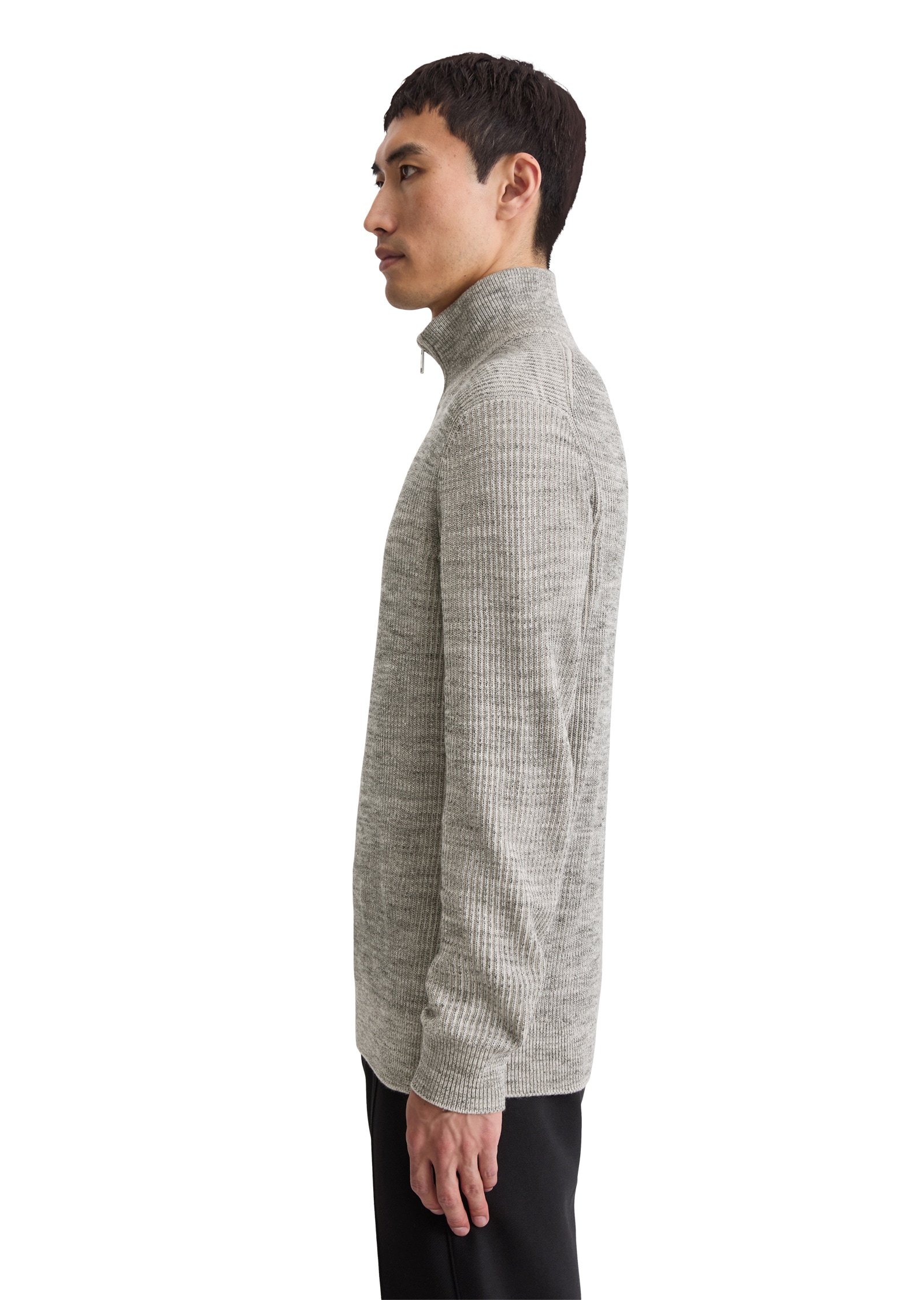 Marc O'Polo Rundhalspullover »aus Baumwoll-Schurwoll-Mix«