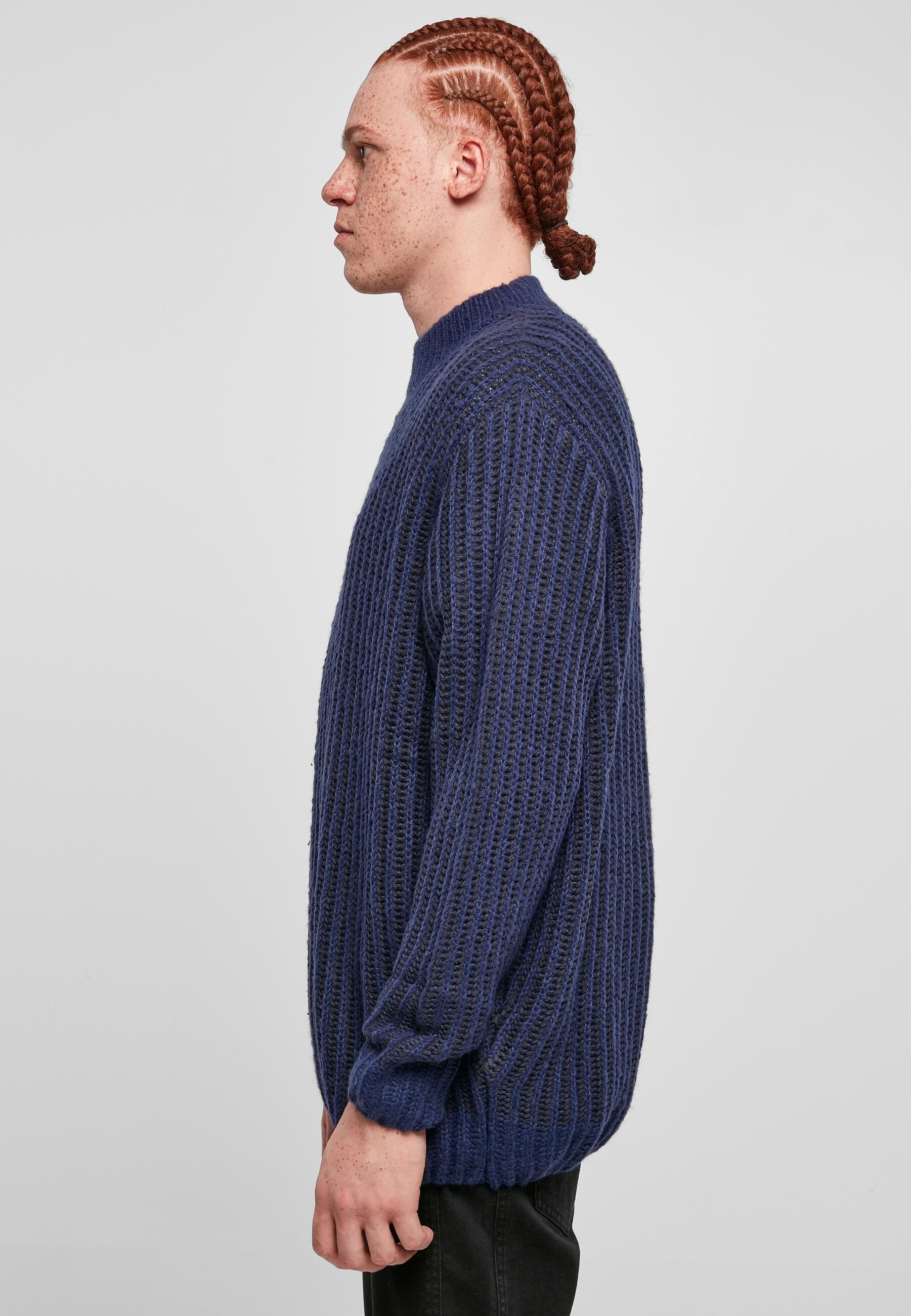 URBAN CLASSICS Rundhalspullover »Urban Classics Herren Oversized Two Tone Sweater«, (1 tlg.)