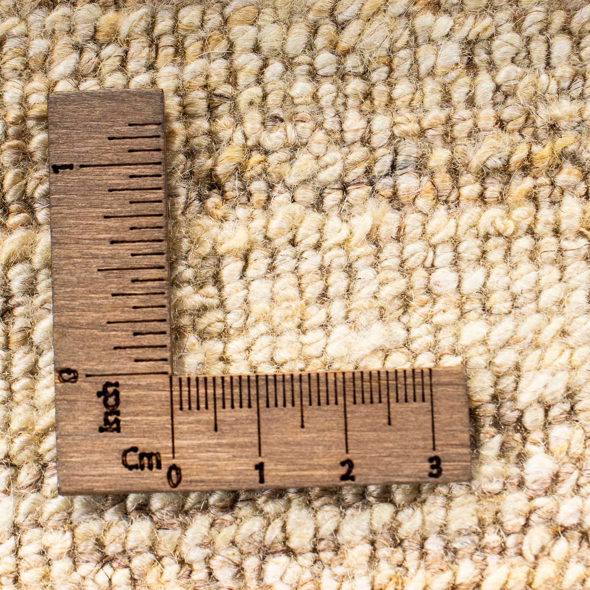 morgenland Wollteppich »Gabbeh - Perser - 60 x 40 cm - beige«, rechteckig, Wohnzimmer, Handgeknüpft, Einzelstück mit Zertifikat