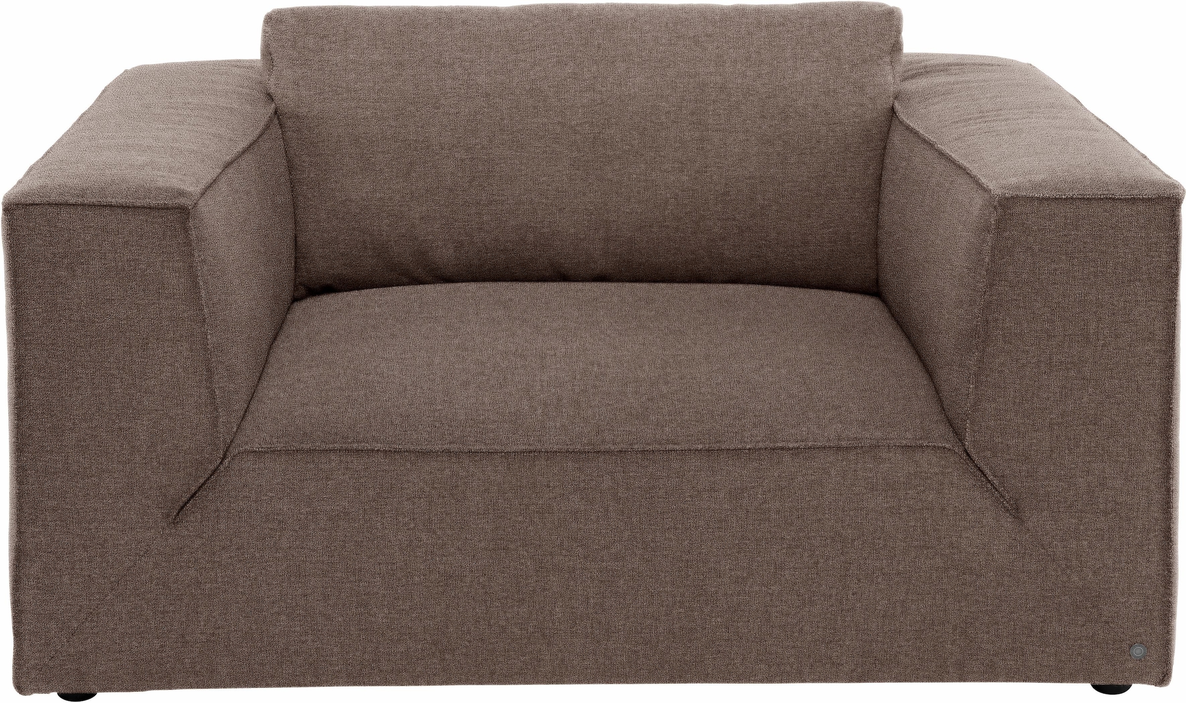 TOM TAILOR HOME Loveseat "BIG CUBE STYLE", mit bequemen Stegkissen, extra große Sitztiefe, Breite 147 cm