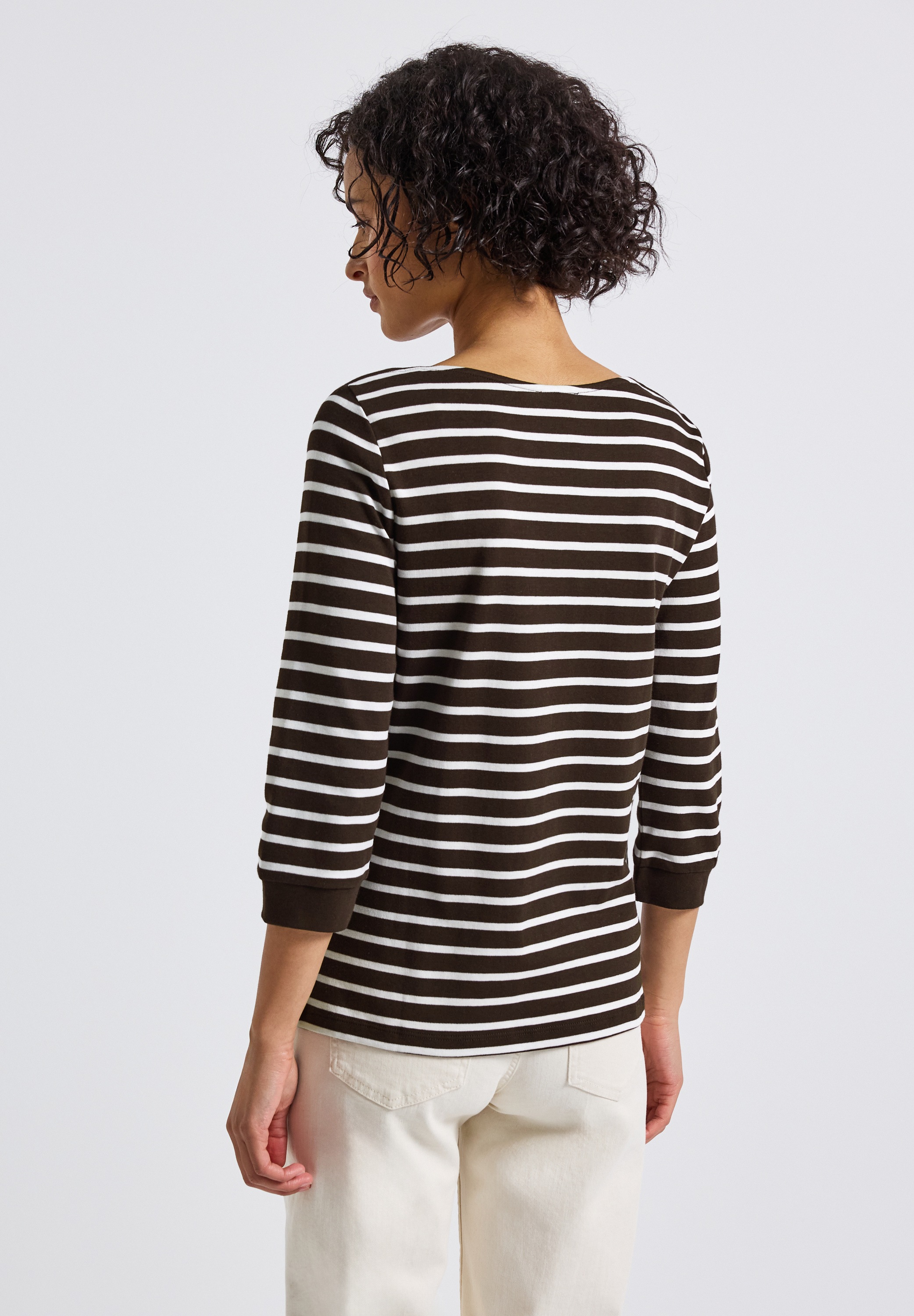 STREET ONE 3/4-Arm-Shirt, aus reiner Baumwolle günstig online kaufen