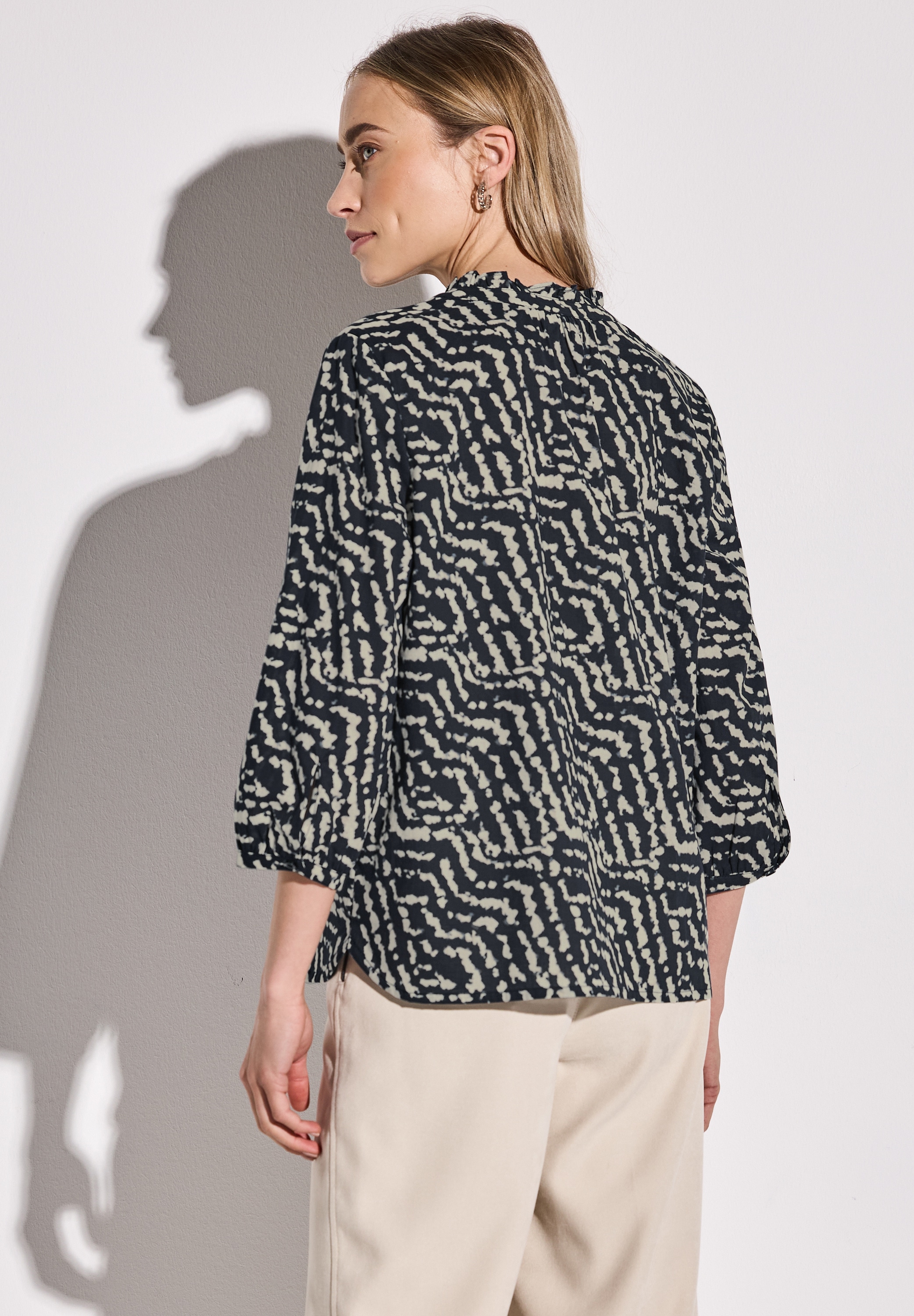 STREET ONE Klassische Bluse, mit 3/4 Ärmeln