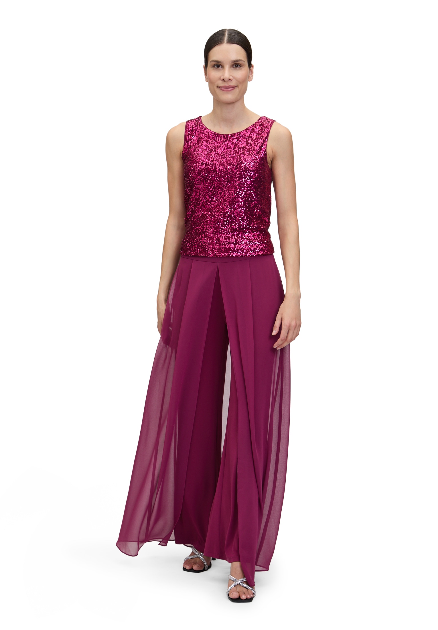 Vera Mont 2-in-1-Hose »Vera Mont Hosenrock mit weitem Bein«, Materialmix