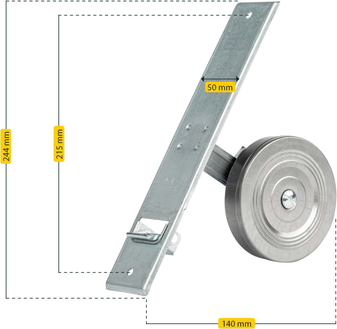 SCHELLENBERG Einlass-Gurtwickler »für das Rollladensystem Maxi, Lochabstand 21,5 cm, Unterputz-Montage«, für Rollladengurte mit 23 mm Breite