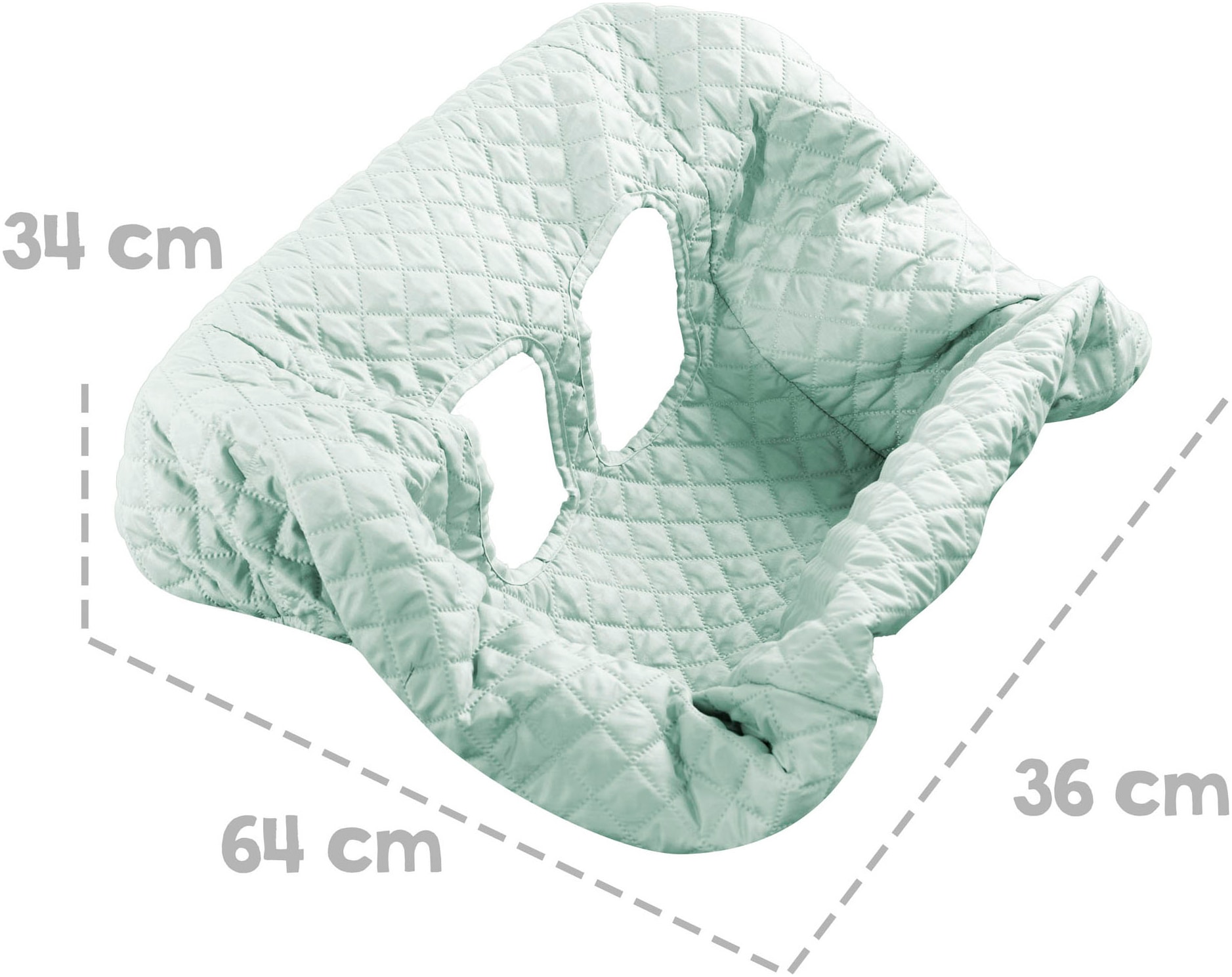 roba® Tragetuch »Style, anthrazit« Einkaufswagenschutz inkl. Tragerucksack