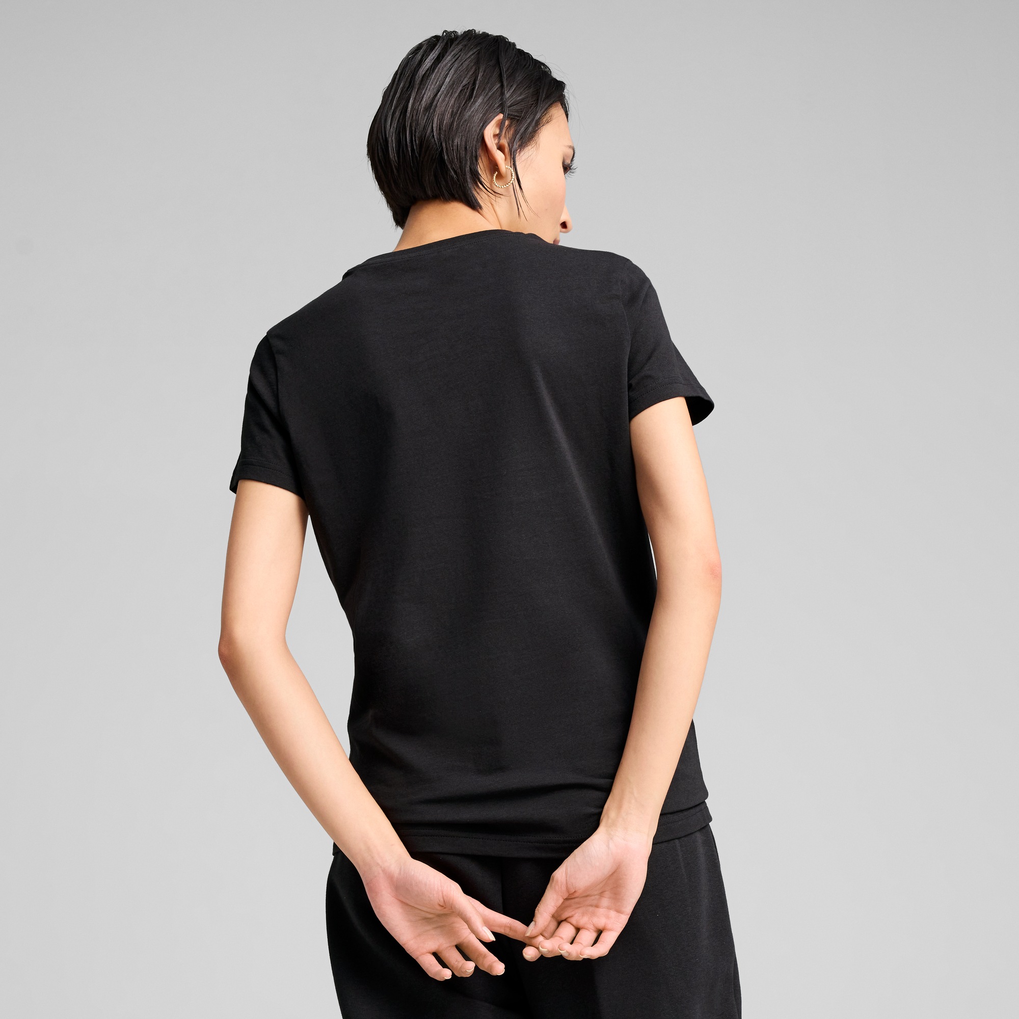 PUMA T-Shirt "ESS METALLIC NO. 1 LOGO TEE" Regular Fit, Rundhalsausschnitt, günstig online kaufen