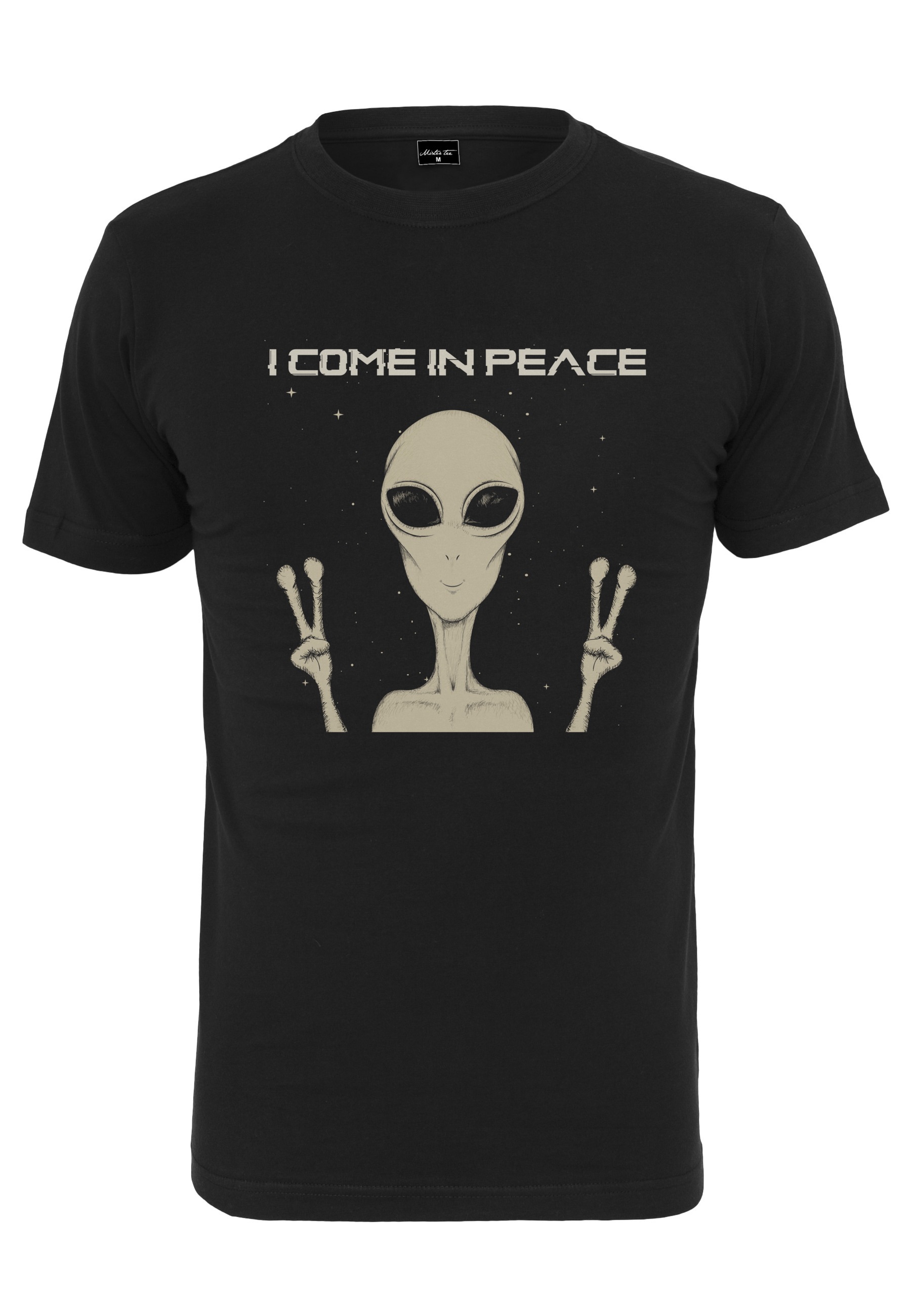 MisterTee T-Shirt "MisterTee Herren I Come In Peace Tee" 1 Stk.
