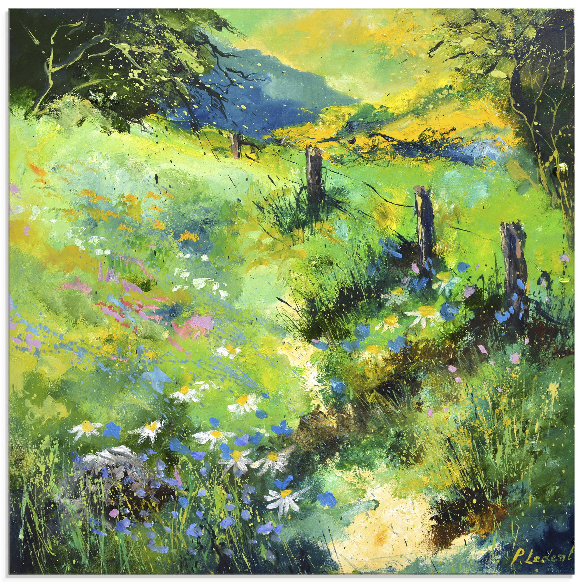 Artland Wandbild "Green field" Wiesen & Baumbilder 1 Stk. tlg. als Alubild, Leinwandbild, Poster, Wandaufkleber in verschied. Größen