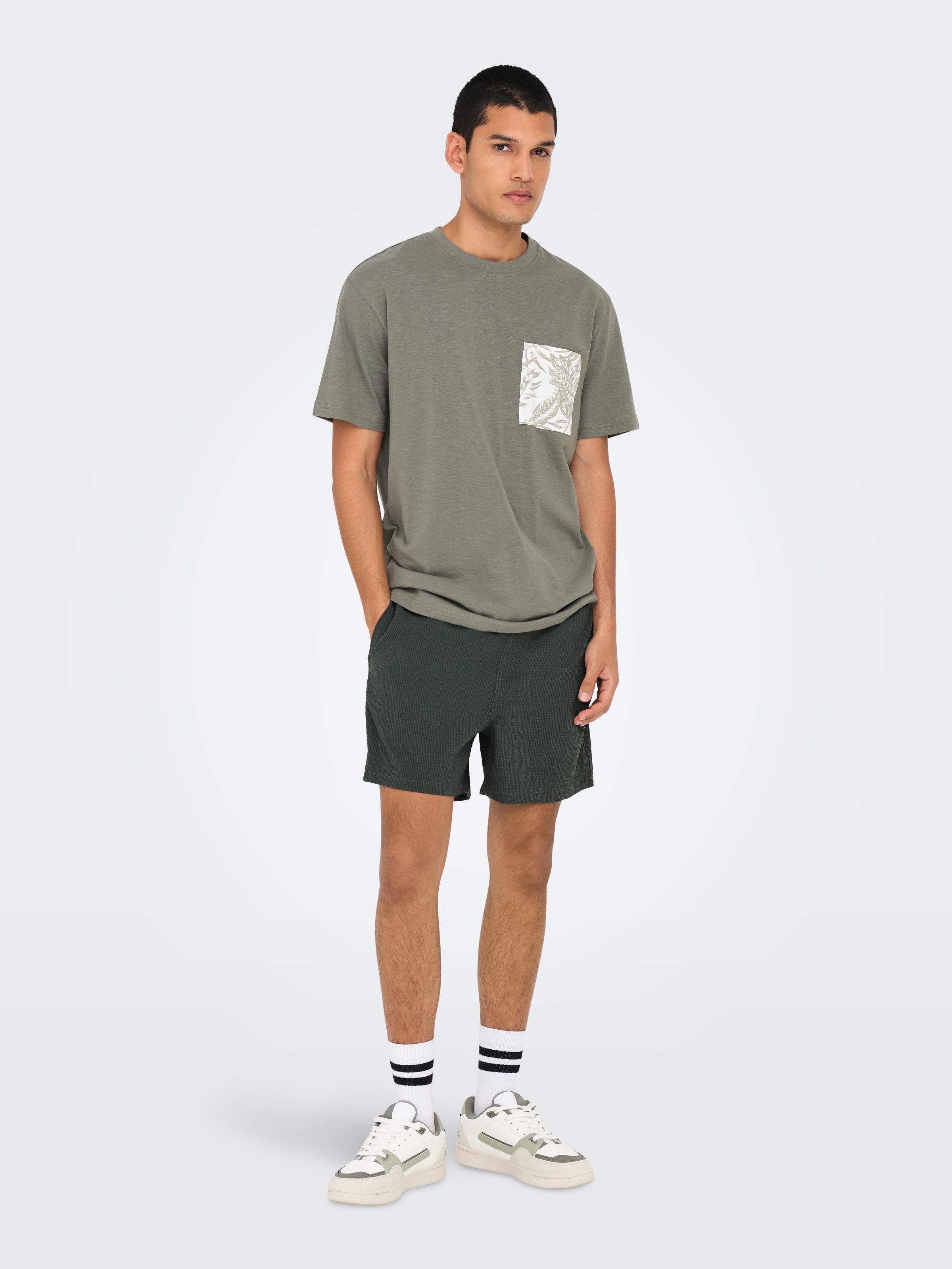 ONLY & SONS Badeshorts »ONSTED LIFE SOLID SEERSUCKER SWIM NOOS«
