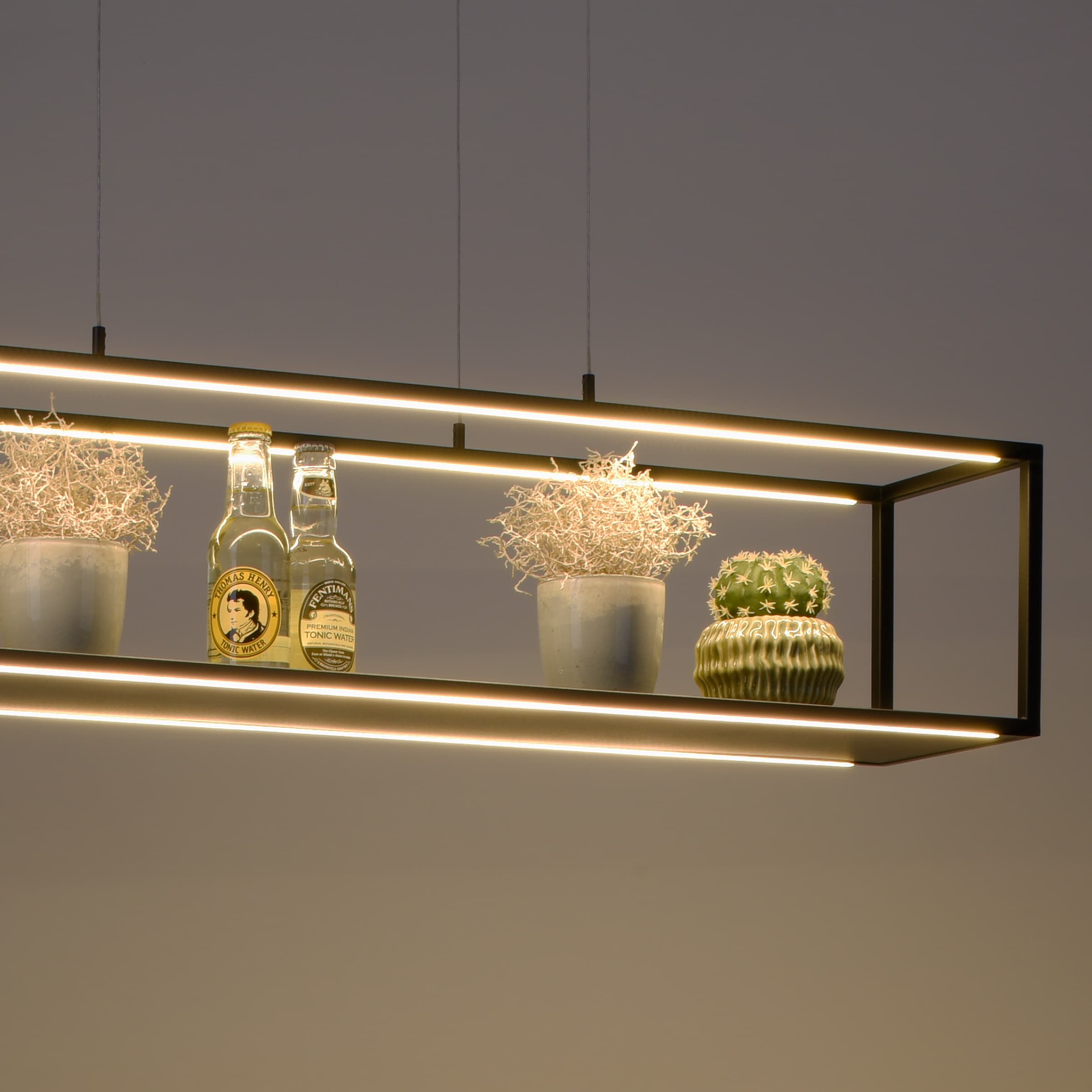 Paul Neuhaus Pendelleuchte »CONTURA«, 4 flammig, Leuchtmittel LED-Board | LED fest integriert, LED, dimmbar über Touchdimmer, Memory, nach Trennung vom Netz