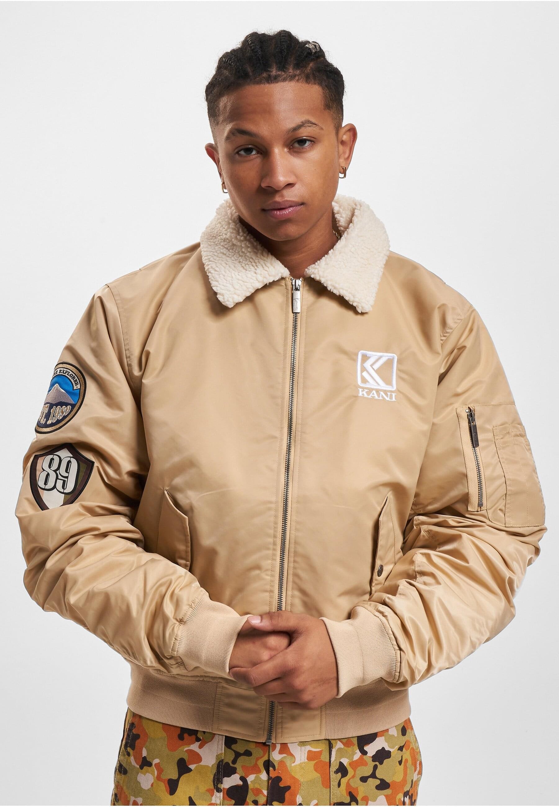 Karl Kani Bomberjacke »Karl Kani Herren KM234-010-1 KK OG Hooded Bomber Jacket«, (1 St.), ohne Kapuze