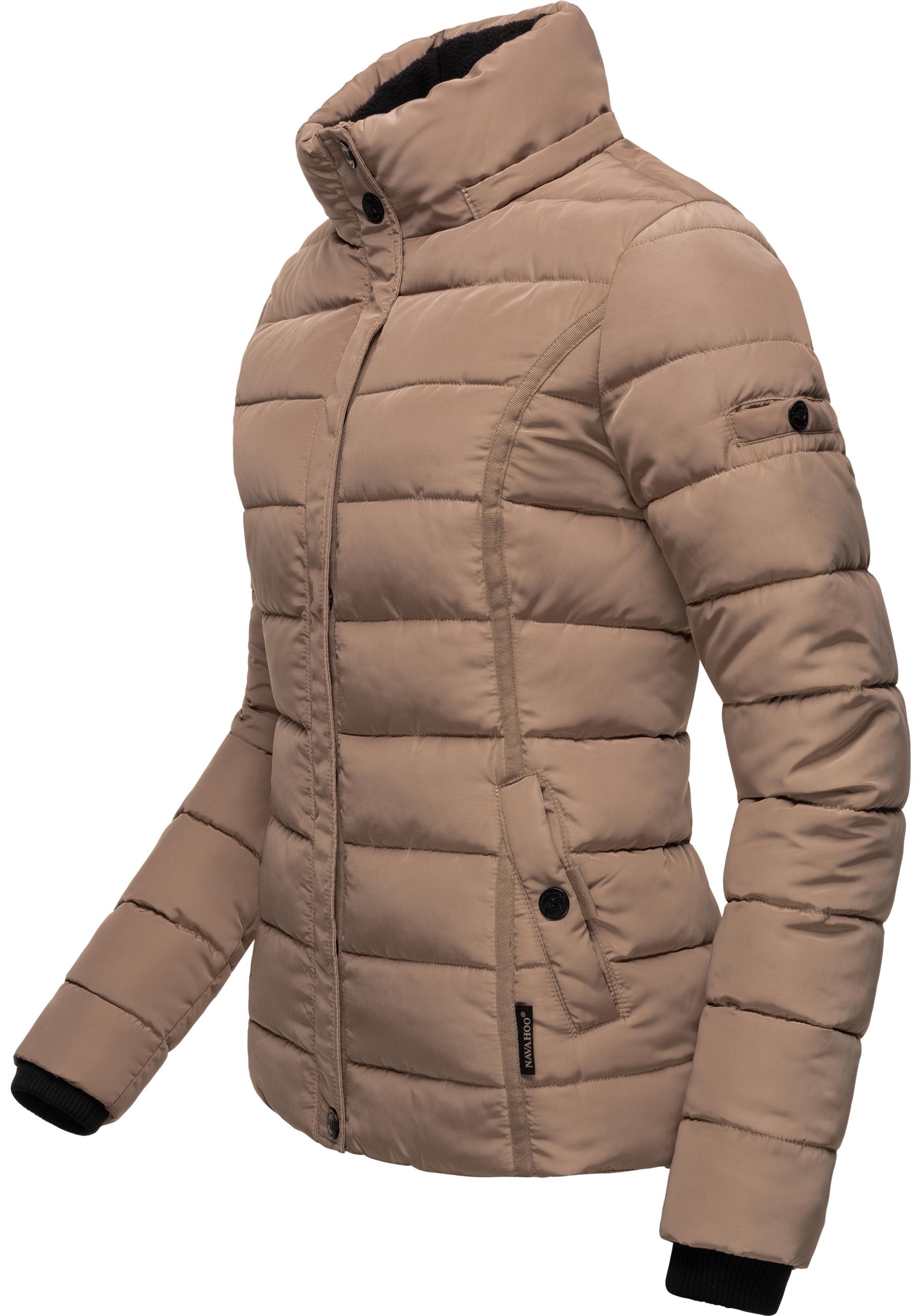 Navahoo Steppjacke »Miamor«, mit Kapuze, hochwertige Winterjacke m. voluminöser Kunstpelz-Kapuze