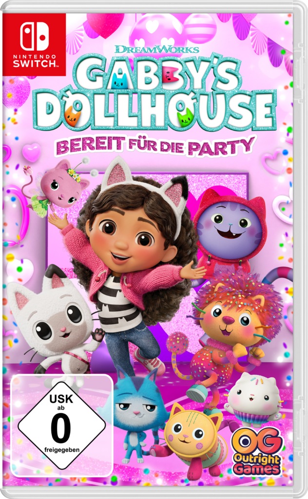 OUTRIGHT GAMES Spielesoftware "Gabbys Dollhouse: Bereit für die Party", Nintendo Switchohne farbbezeichnung, Spielesoftware