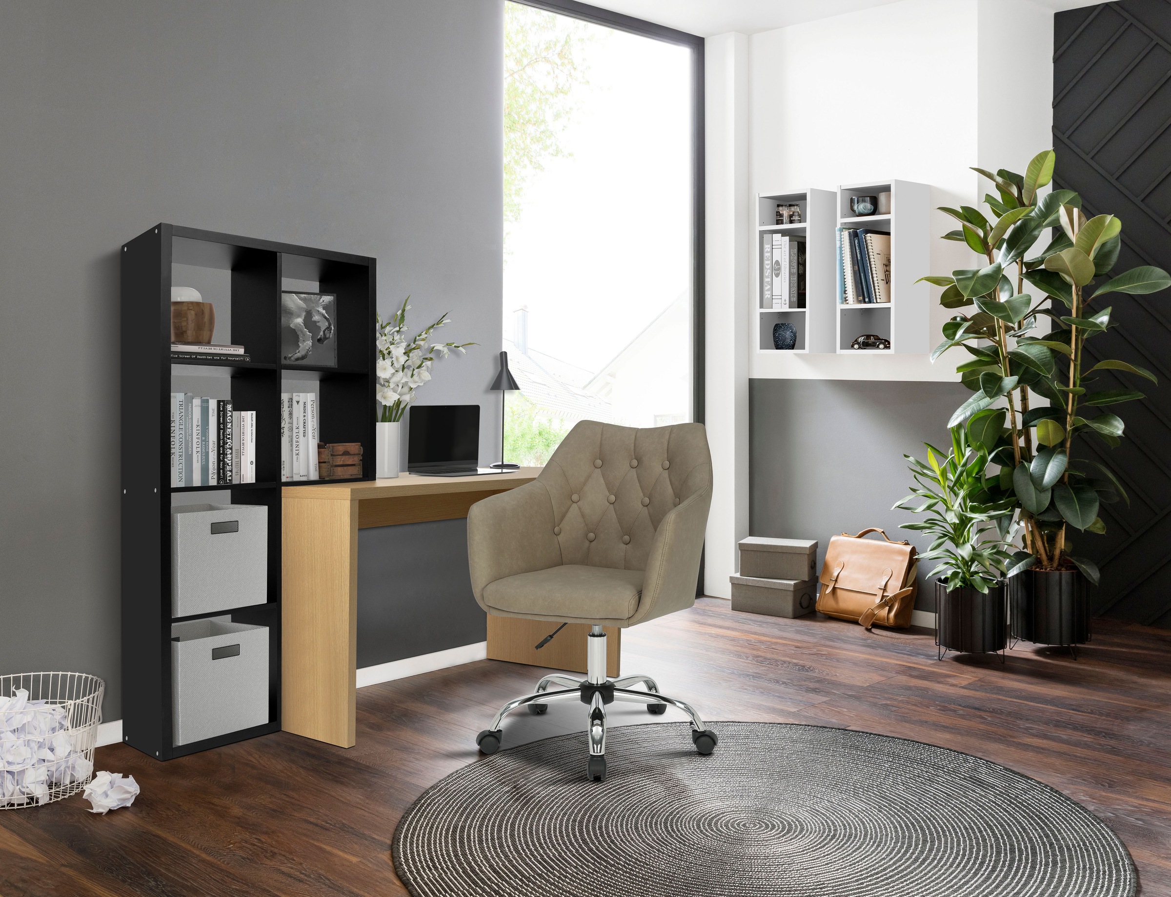 OTTO home Regal-Schreibtisch "Triest, Computertisch mit Raumtrenner, Breite günstig online kaufen