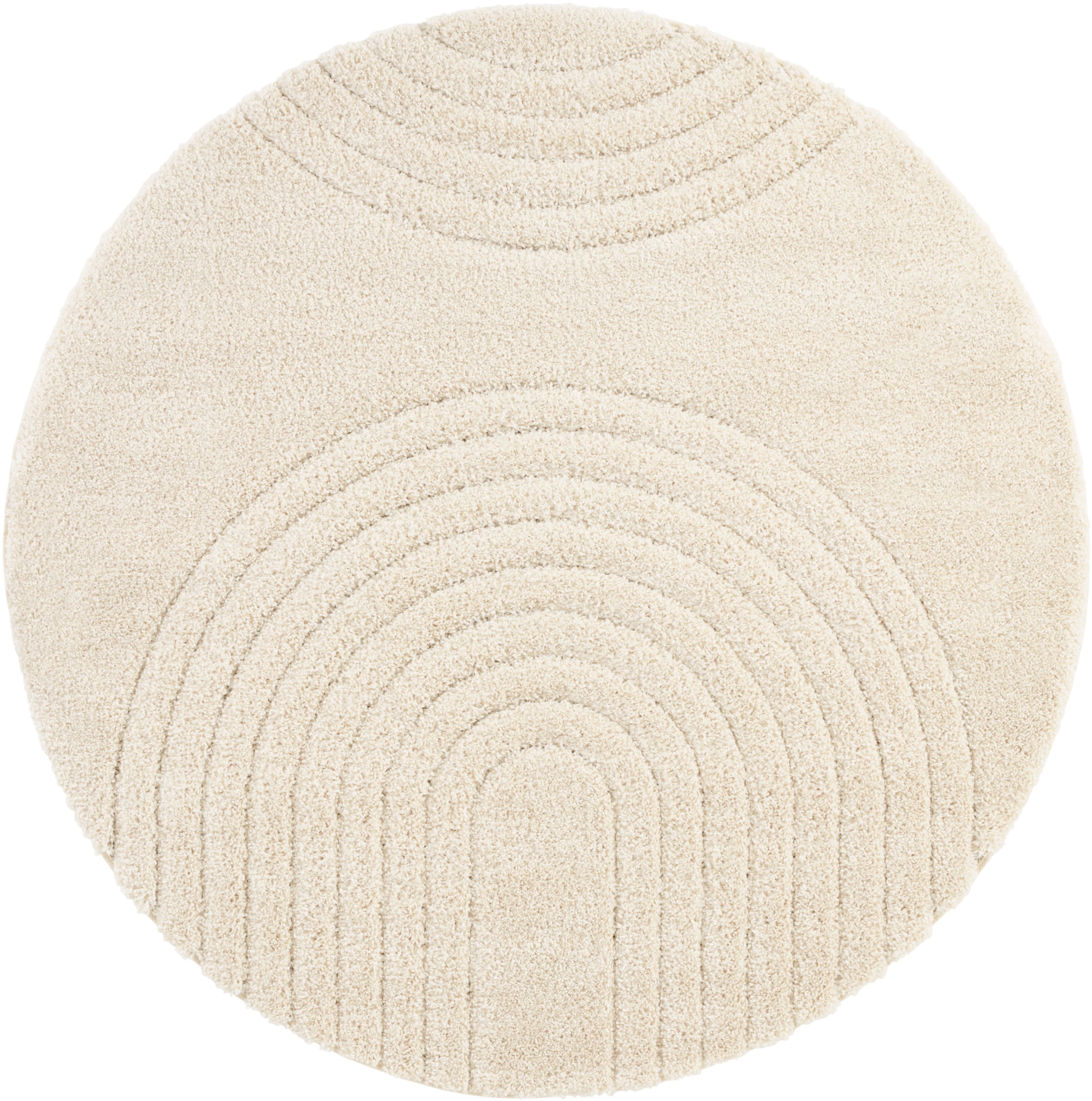 HANSE Home Teppich »Fergus«, rund, 22 mm Höhe, Shaggy, Weich, Skandi, Flauschig, Wohnzimmer, Schlafzimmer, Flur