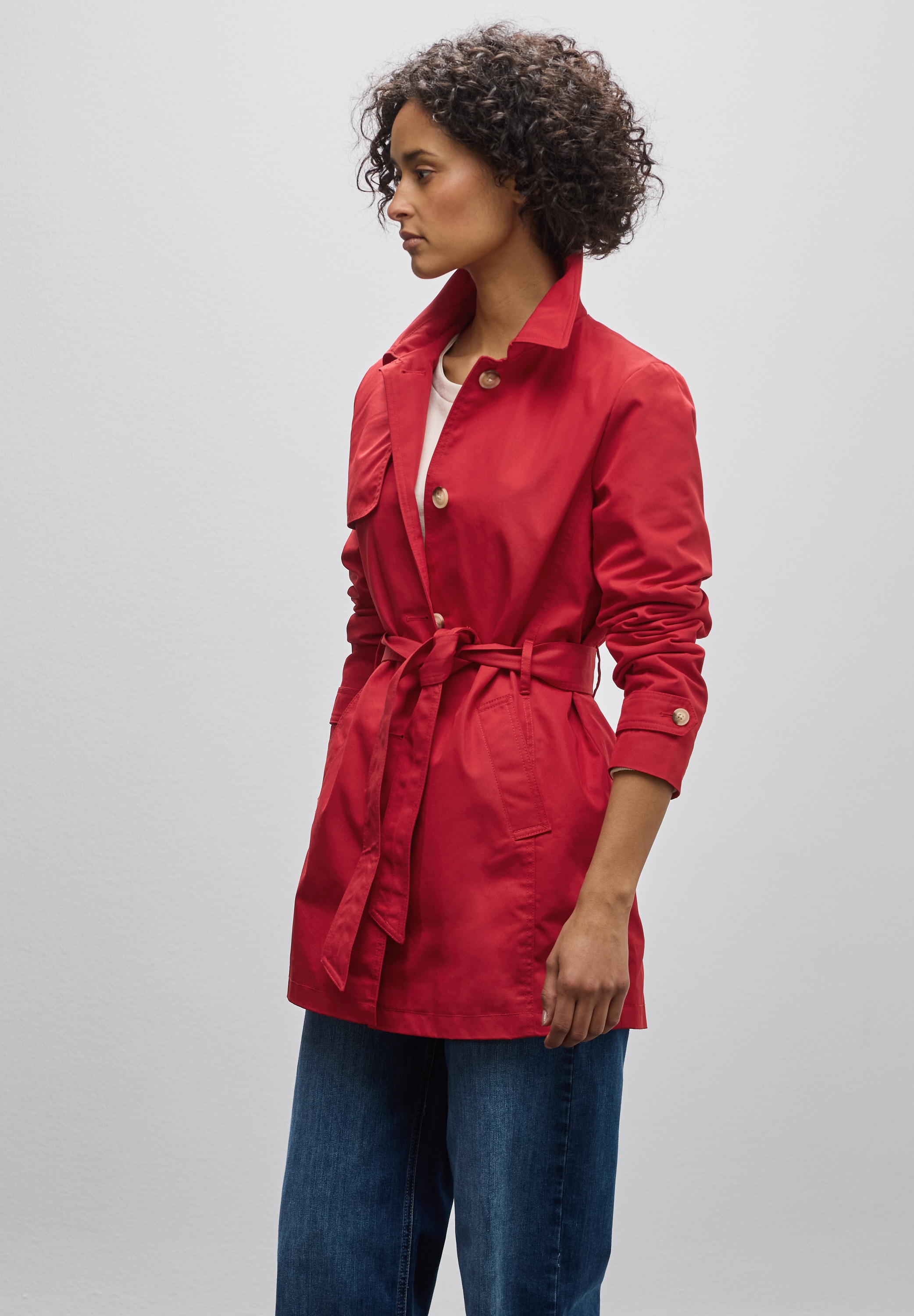 STREET ONE Trenchcoat mit Bindegürtel