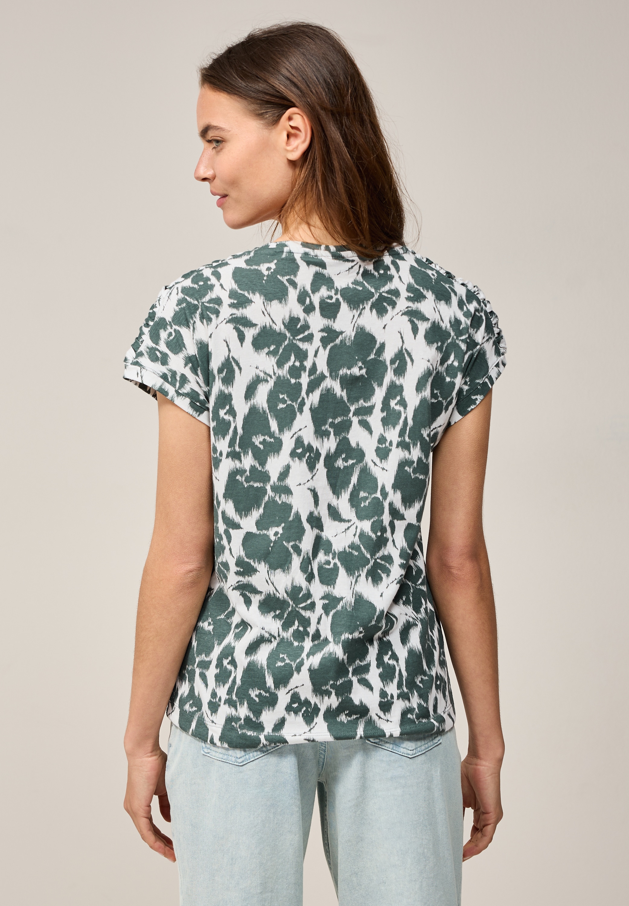 Cecil T-Shirt, mit U-Boot-Ausschnitt