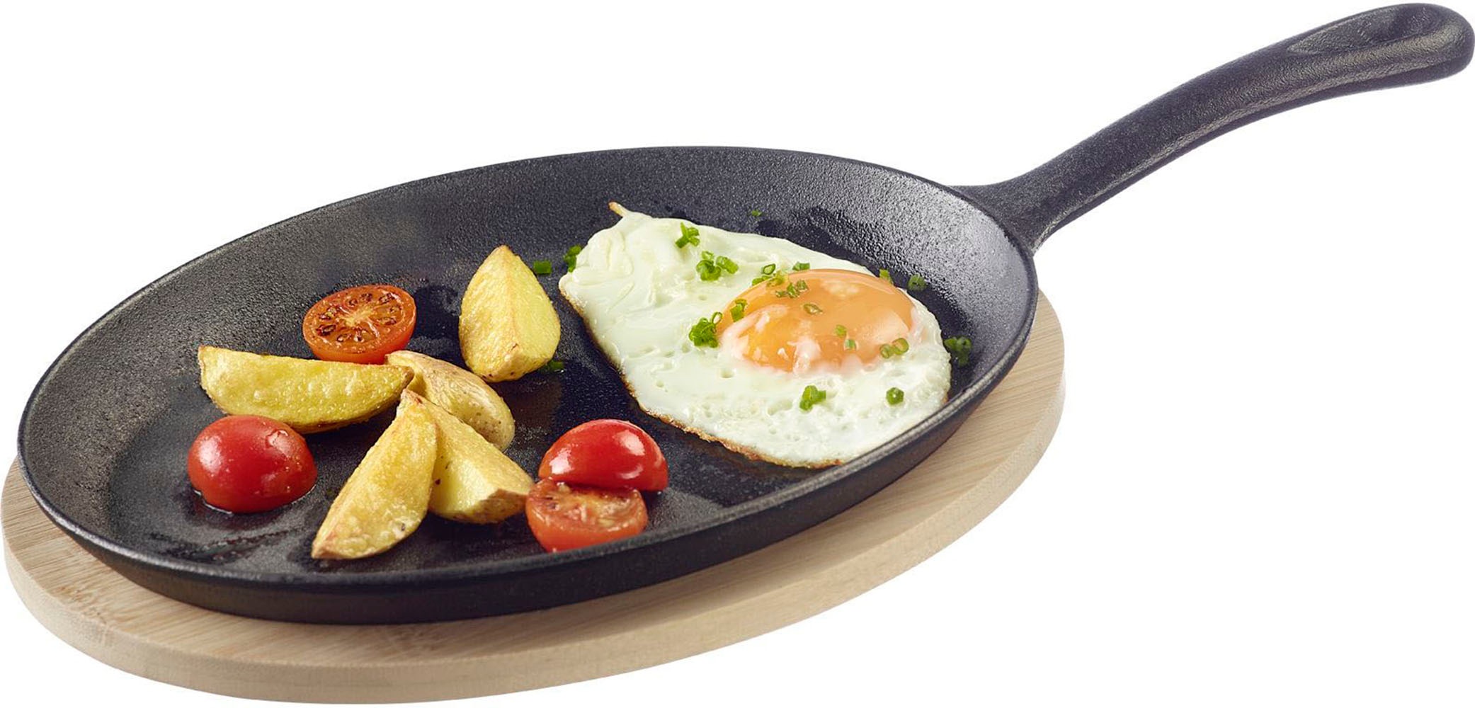 WESTMARK Grillpfanne "Tapas + Friends" Gusseisen 500 ml, inkl. Bambus-Unter günstig online kaufen