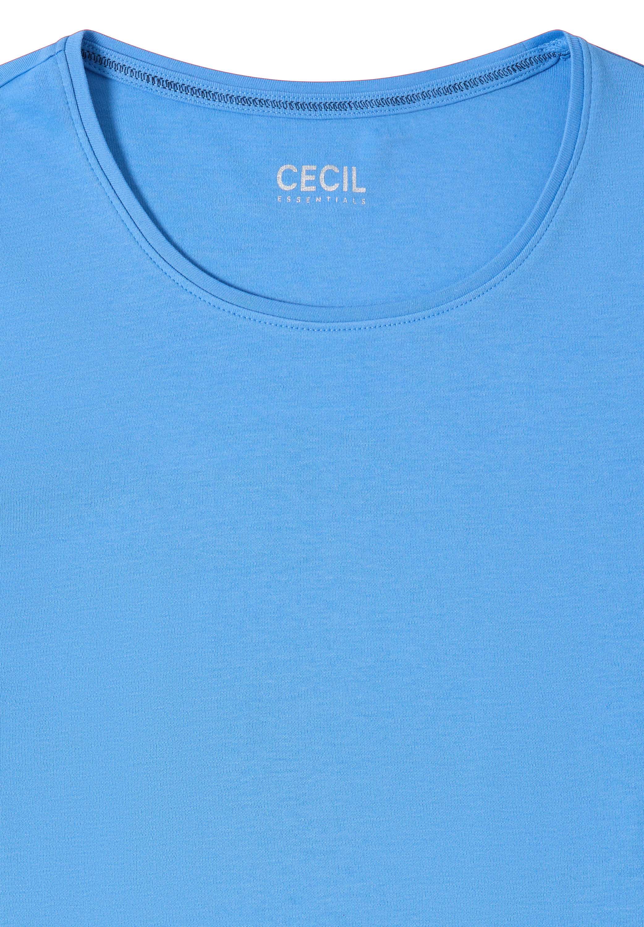 Cecil Langarmshirt »Style Pia« unifarben, Rundhals