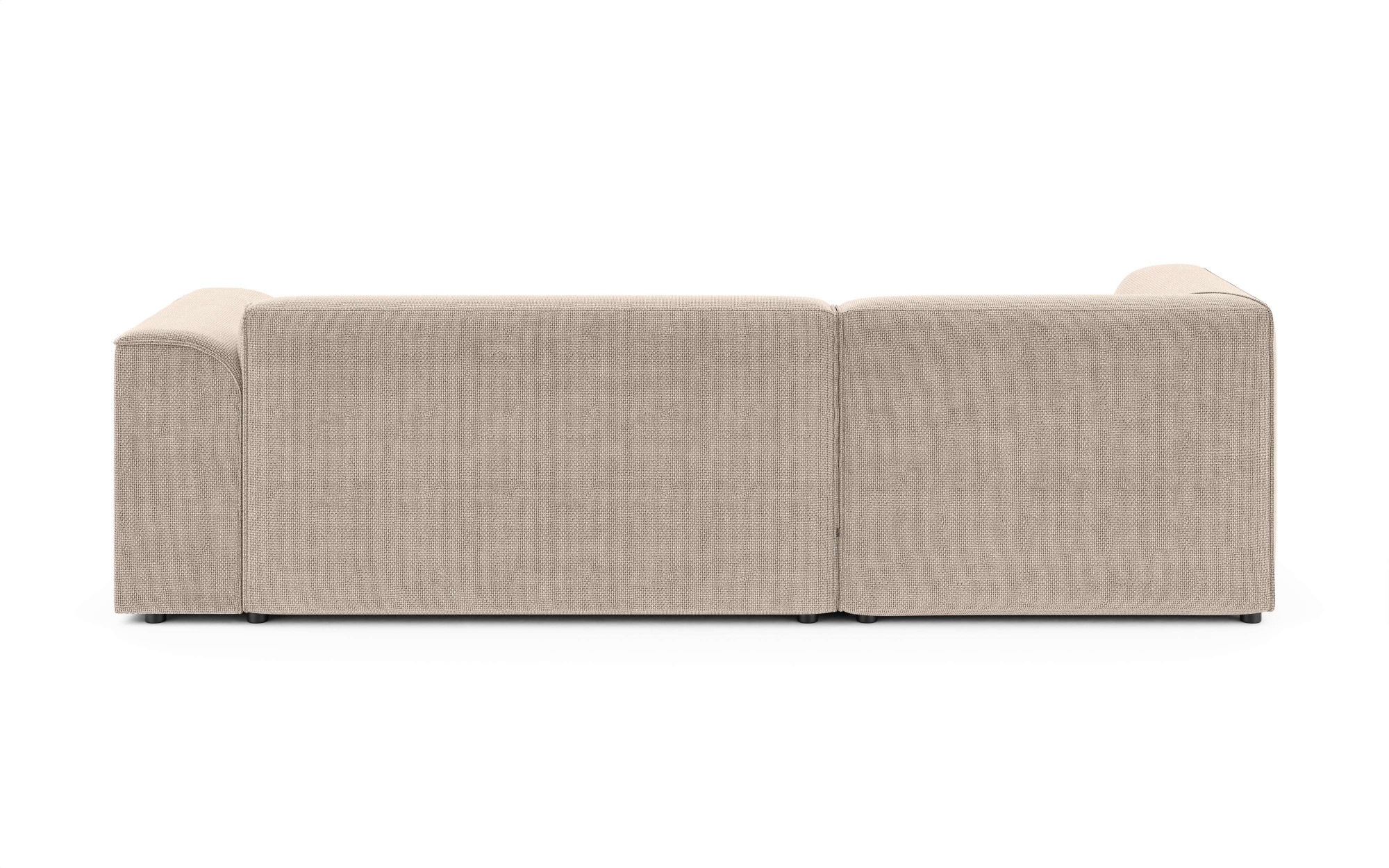 INOSIGN Ecksofa »MERID L-Form (257 cm), zeitlos & stilvolles Design,«, Aufwendig gepolstert, in Cord, Chenille und Struktur